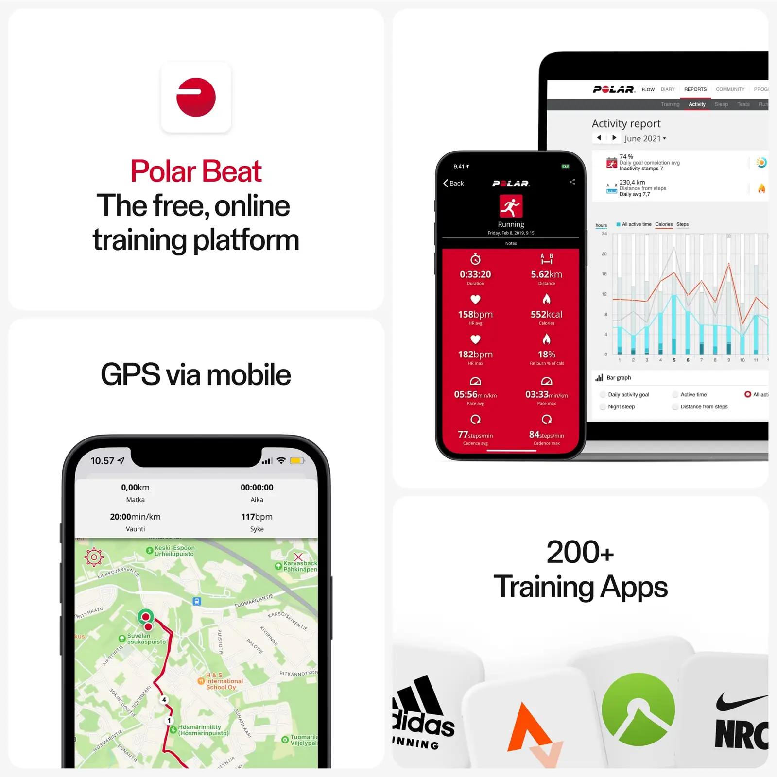 Polar südamelöögisensor ja pehme rihm — täpne treeninguks – pilt 6