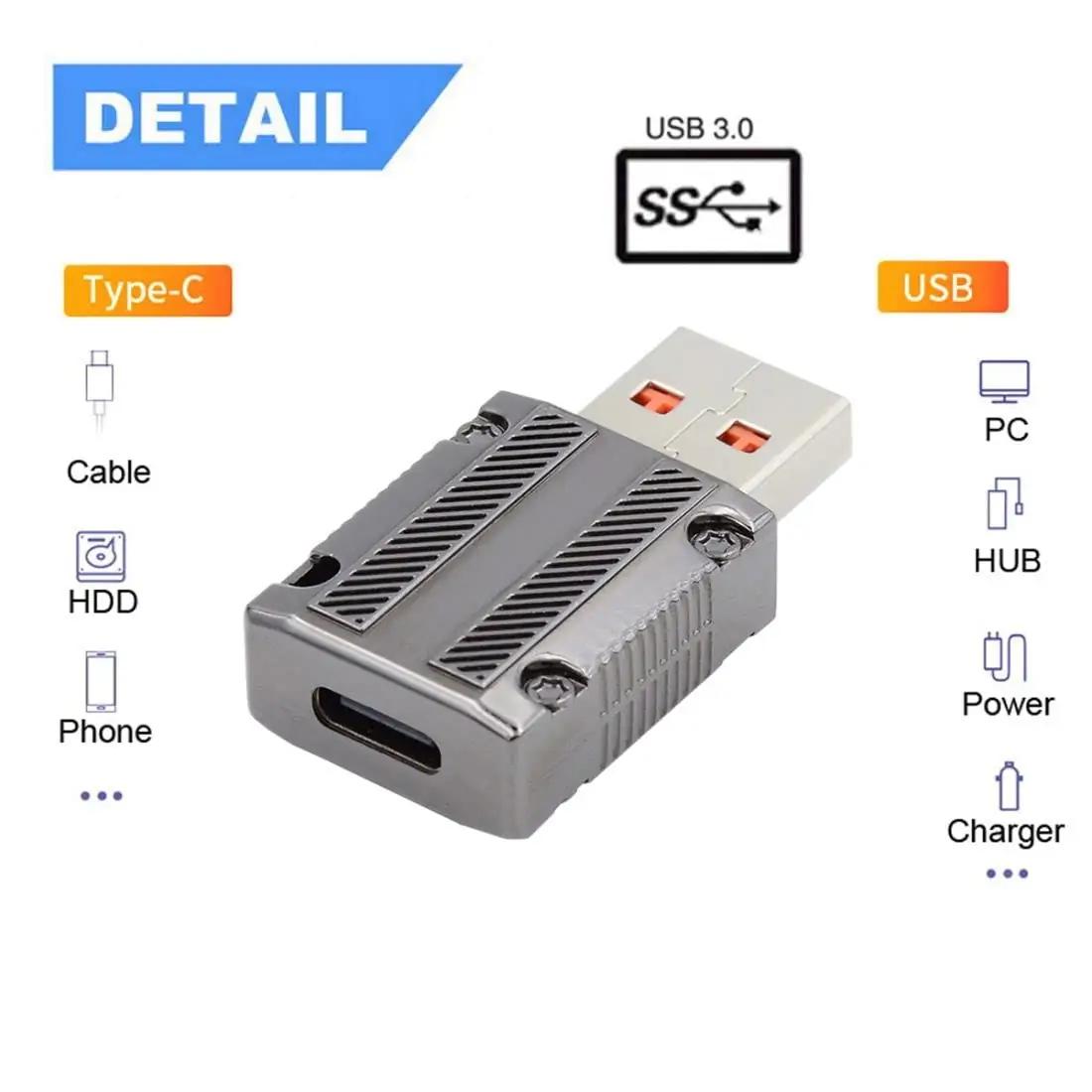chenyang vastupidav USB-C to USB 3.0 adapter — tugev metallkest – detailne vaade