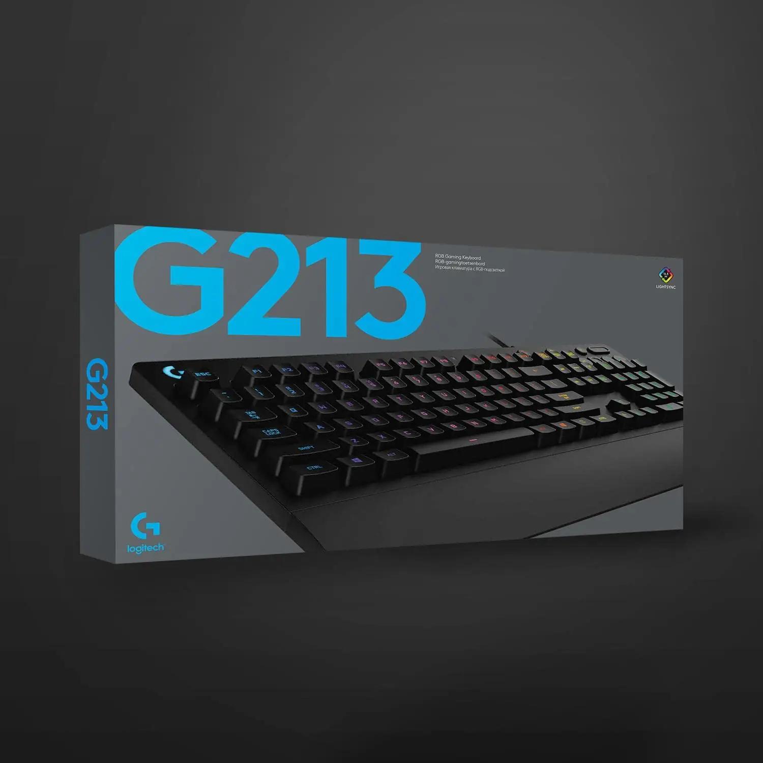 Logitech G mugavust ja RGB-valgustusega mängutastatur – detailne vaade