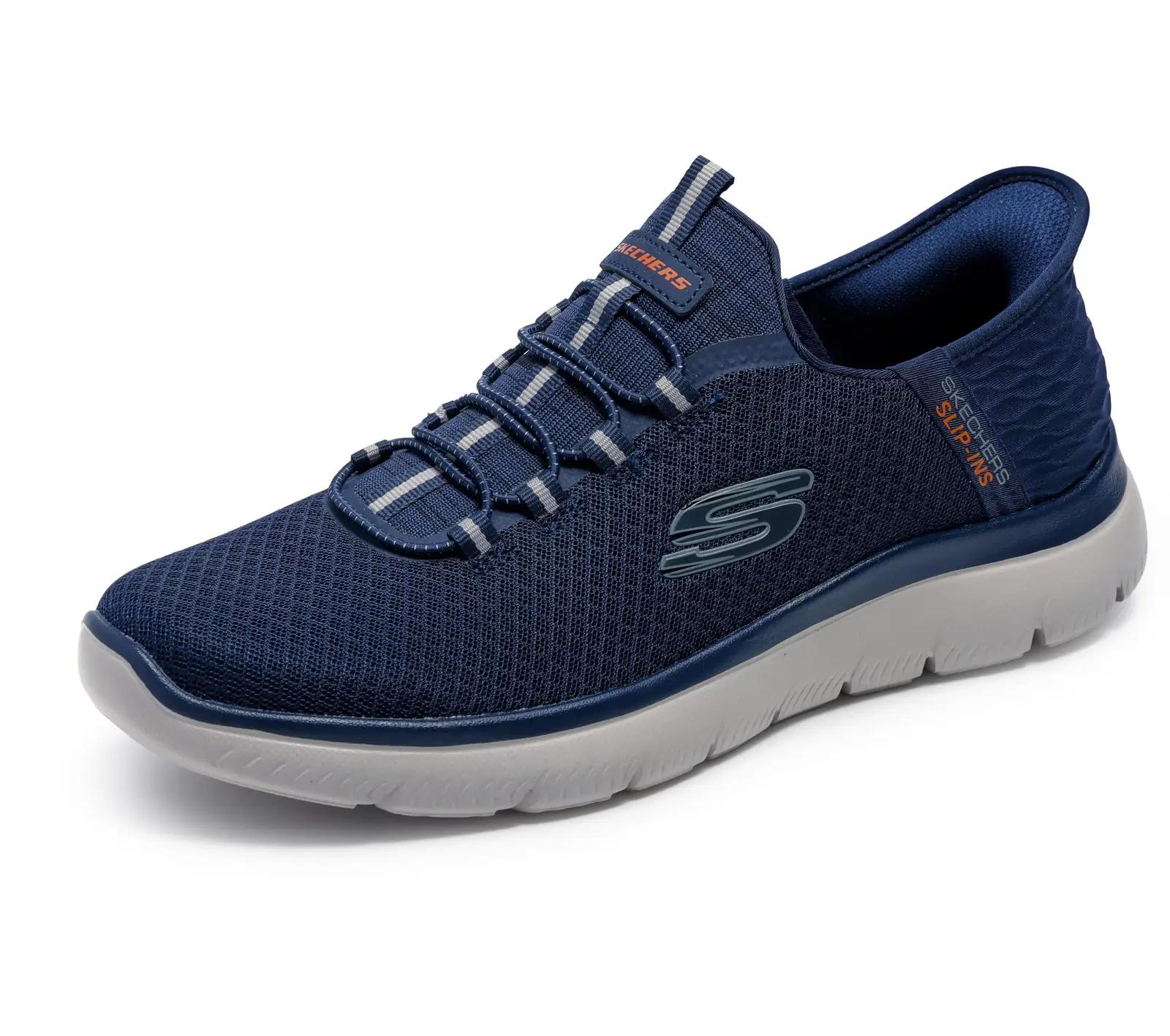 Skechers mugavad spordijalatsid nahknäidiga — igapäevane tugi