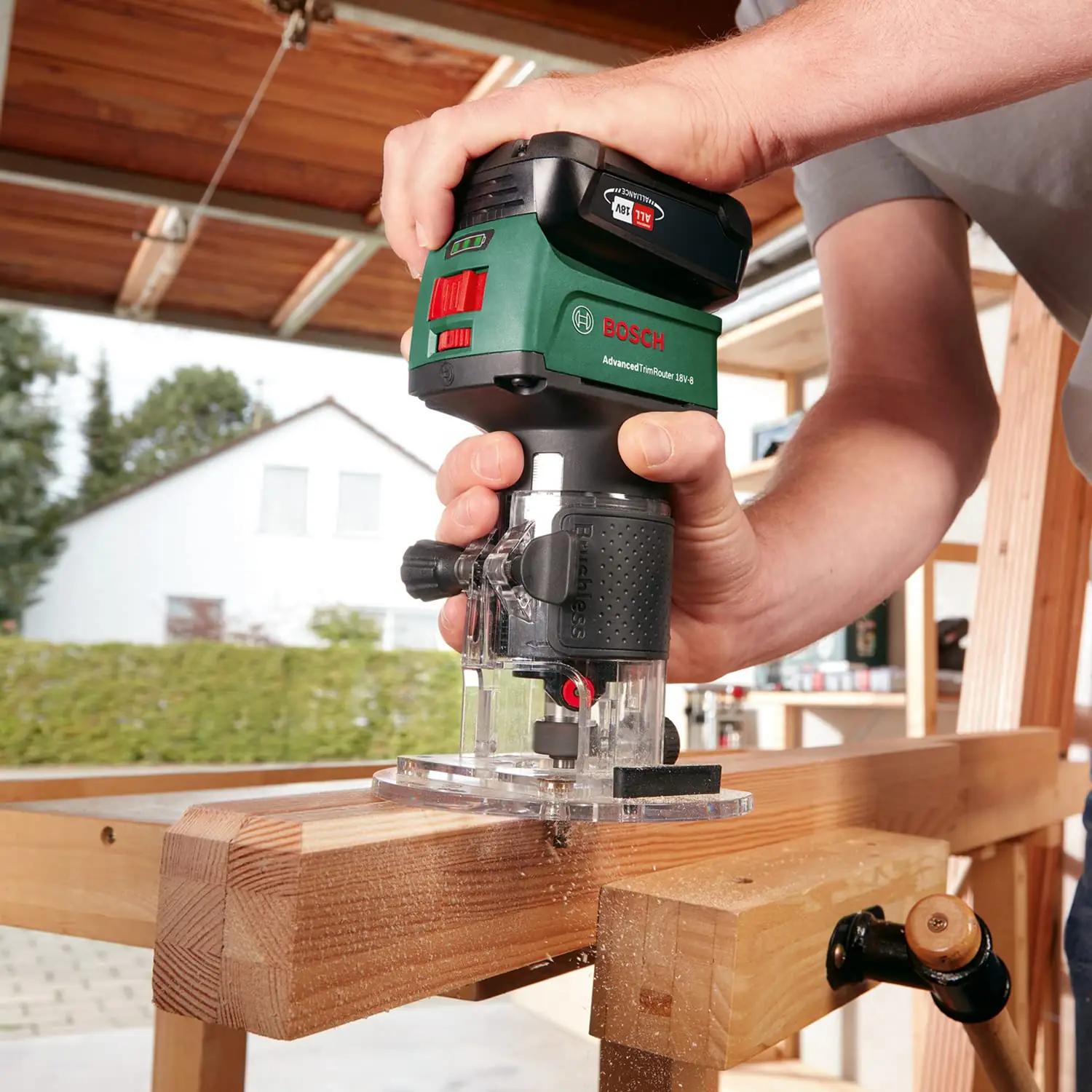 Bosch AdvancedTrimRouter 18V – tugev metallist servafrees – lisavaade