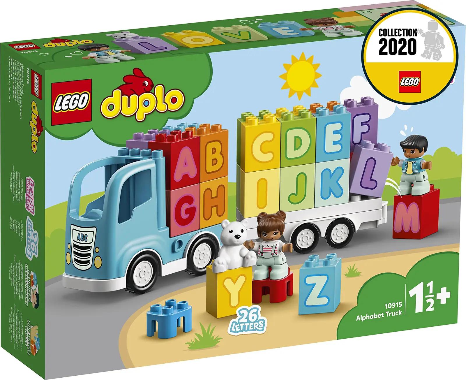 LEGO DUPLO tugevast plastikust õppeauto – lõbus ABC-õpe – pakend ja tarvikud
