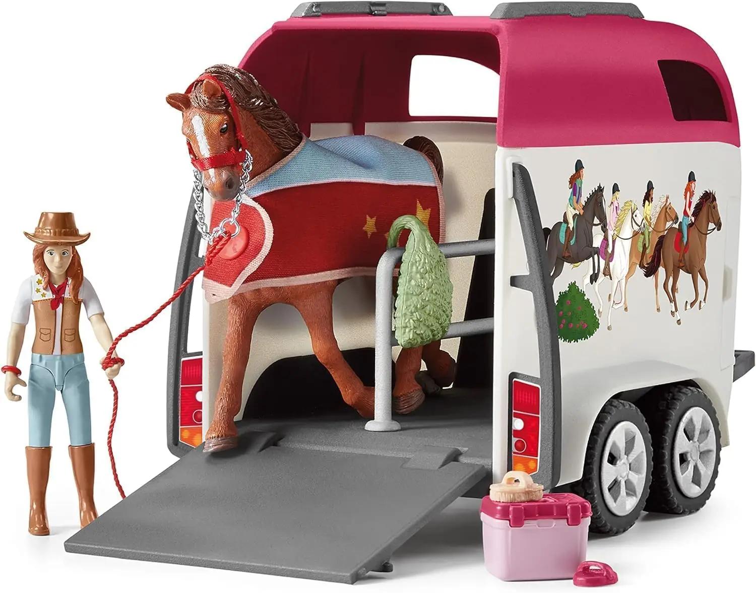 SCHLEICH mängukomplekt lapsele – auto ja hobusehaagis, kingitus – pilt 6