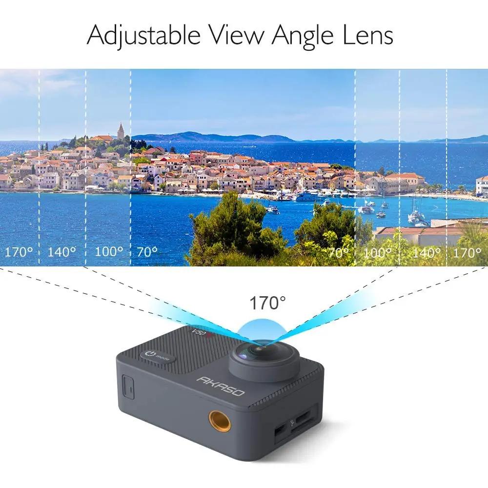 AKASO veekindel action-kaamera V50 X — 4K sportimiseks ja – lisavaade