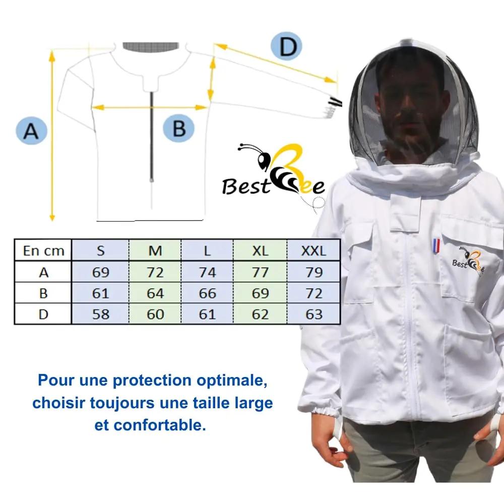 Best Bee imetav kaitsejope mesinikule – vastupidav puuvill L – pilt 6