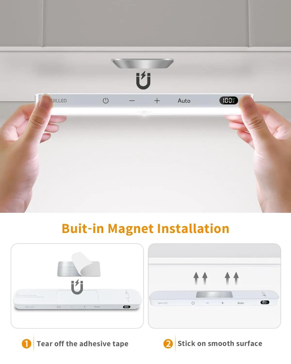 WILLED valgusriba: USB laetav 60 LED kapituled + liikumisandur – pilt 6