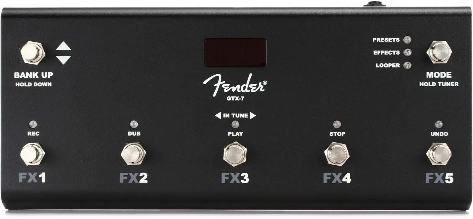 Fender võimas must GTX-7 jalglüliti – vastupidav lisavarustus