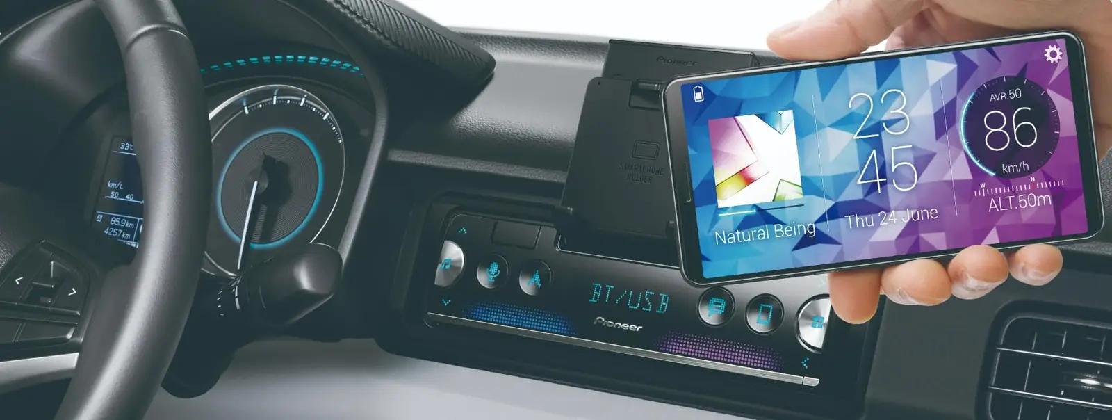 PIONEER SPH-20DAB autoradios – detailne lähivaade