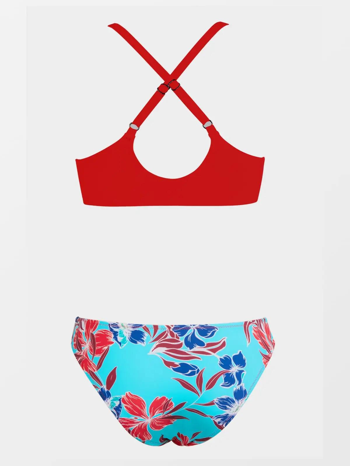 CUPSHE lillemustriline bikini komplekt madal vöökoht – mugav XS – pilt 6
