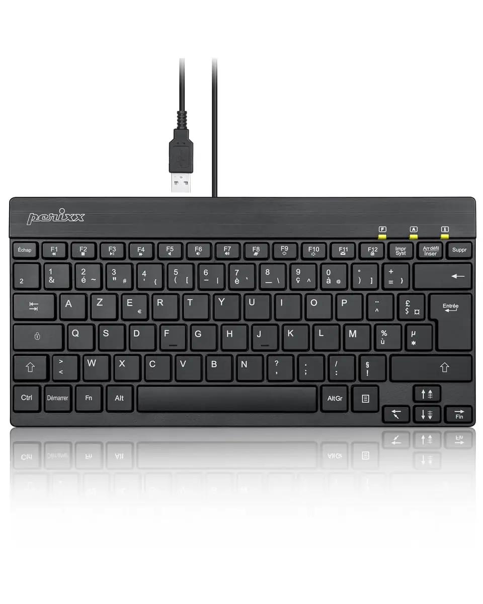 Perixx kompaktne mini-klaviatuur USB-ga – vastupidav ABS