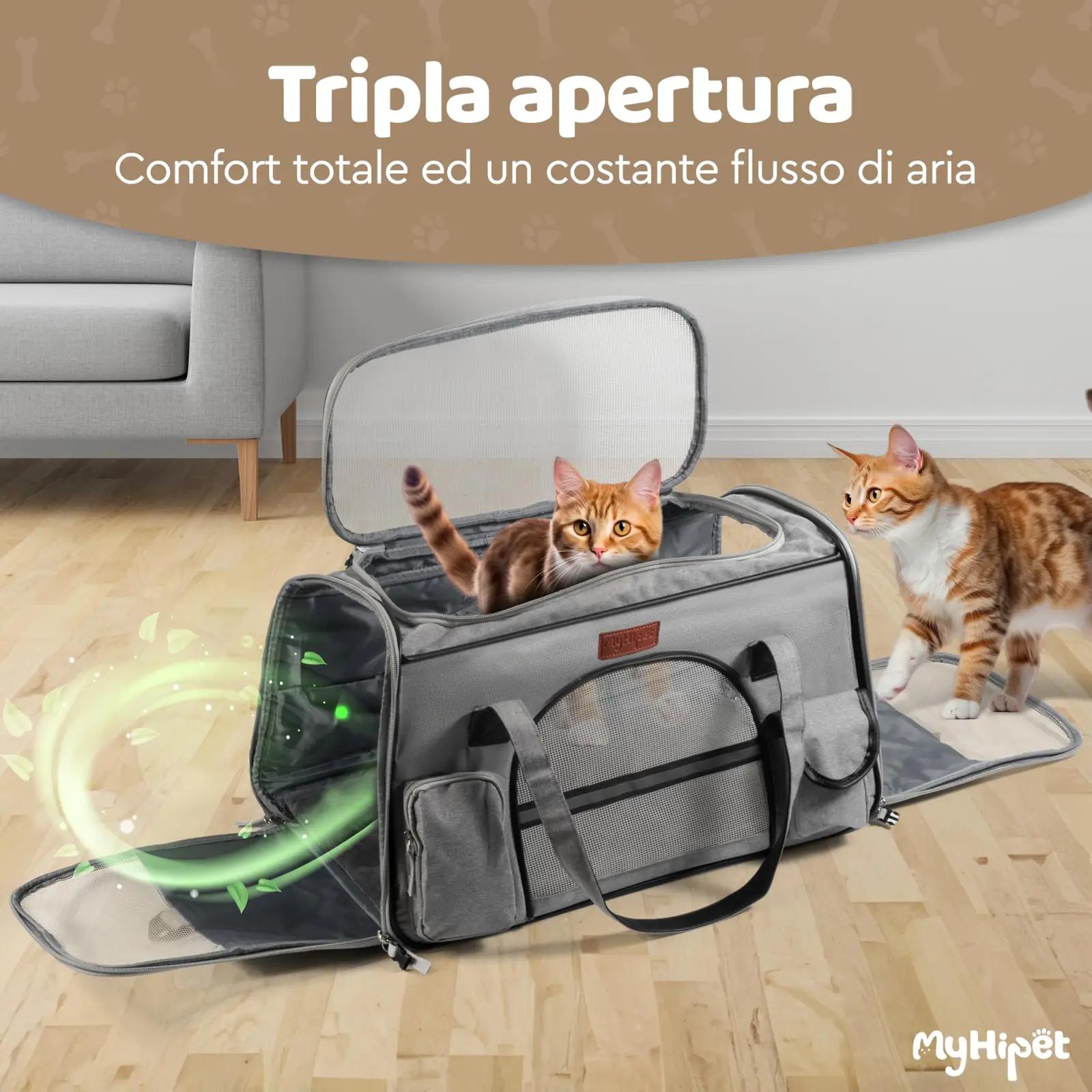 MyHiPet tugev reisitransportbox 300D Oxford-kangas – detailne vaade