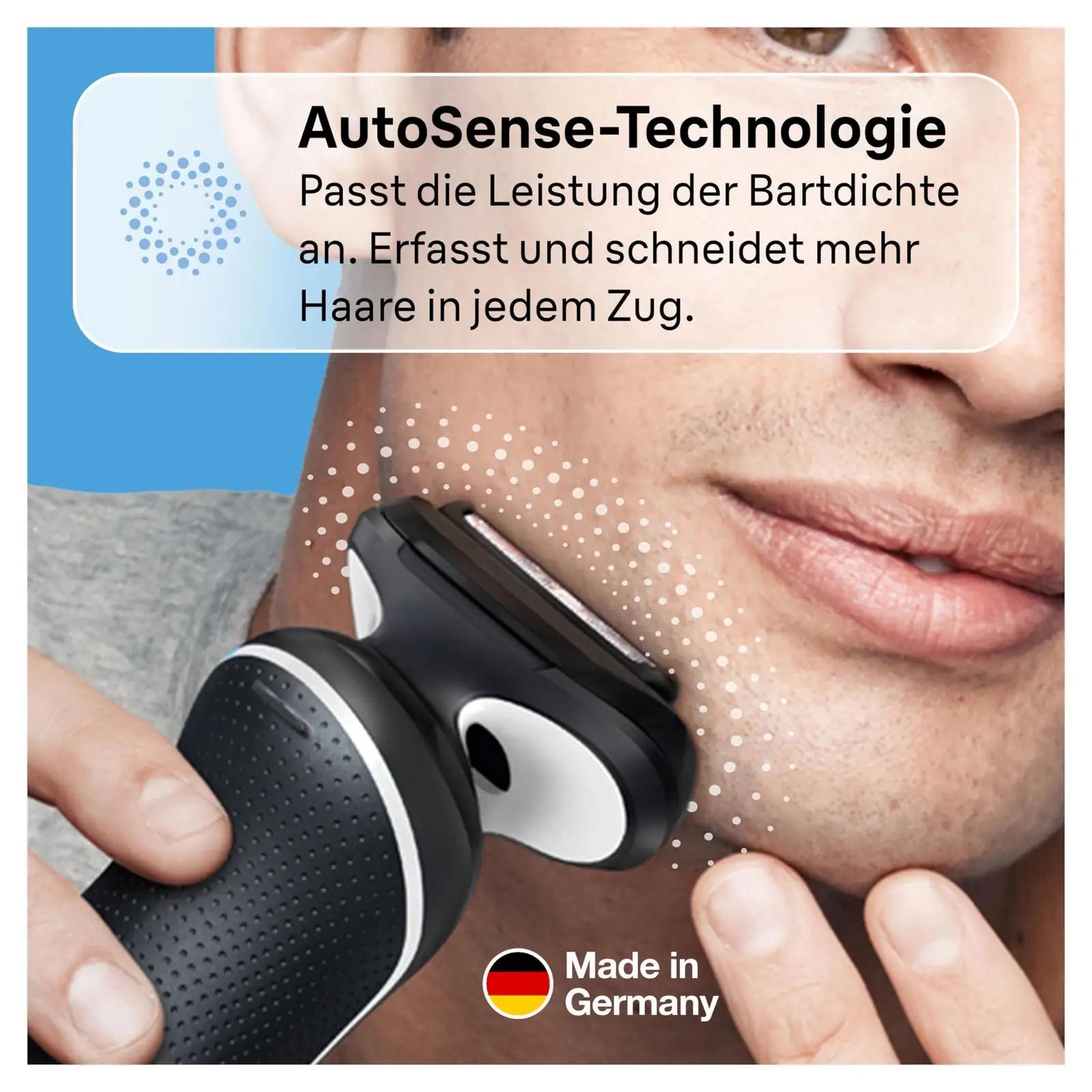 Braun Series 5 — täpne ja veekindel habemeajamisvahend – kasutusnäide