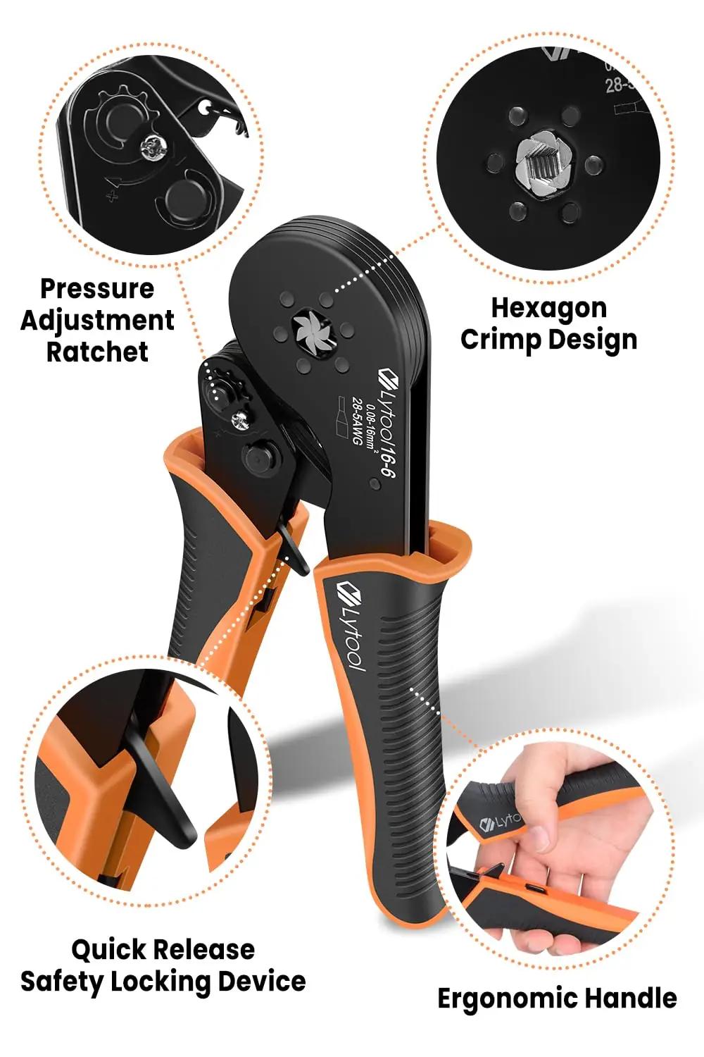 Lytool CP82121 krimpimispihustid – detailne lähivaade