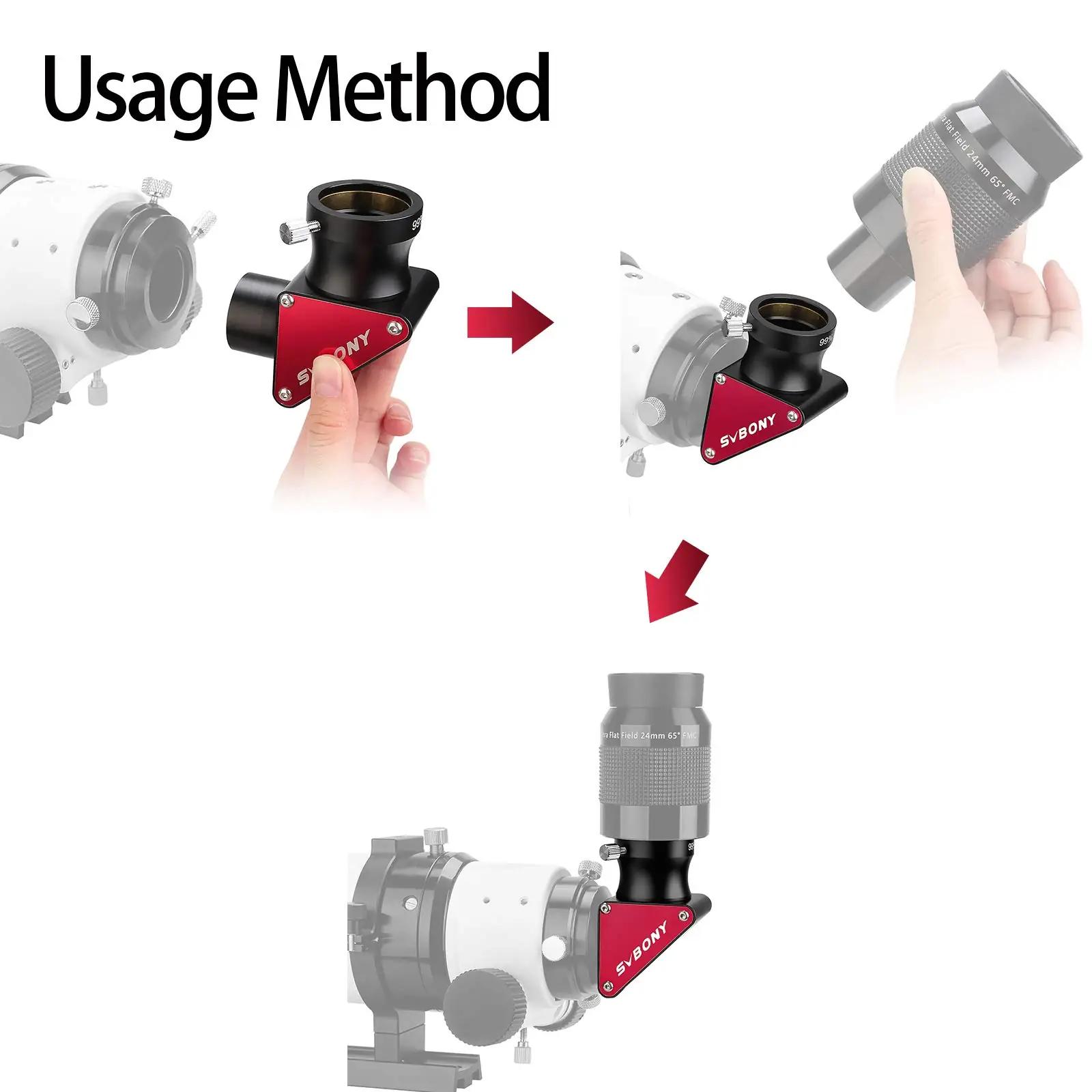 SVBONY alumiiniumist diagonalpeegel — täpne ülespildiga adapter – pilt 9