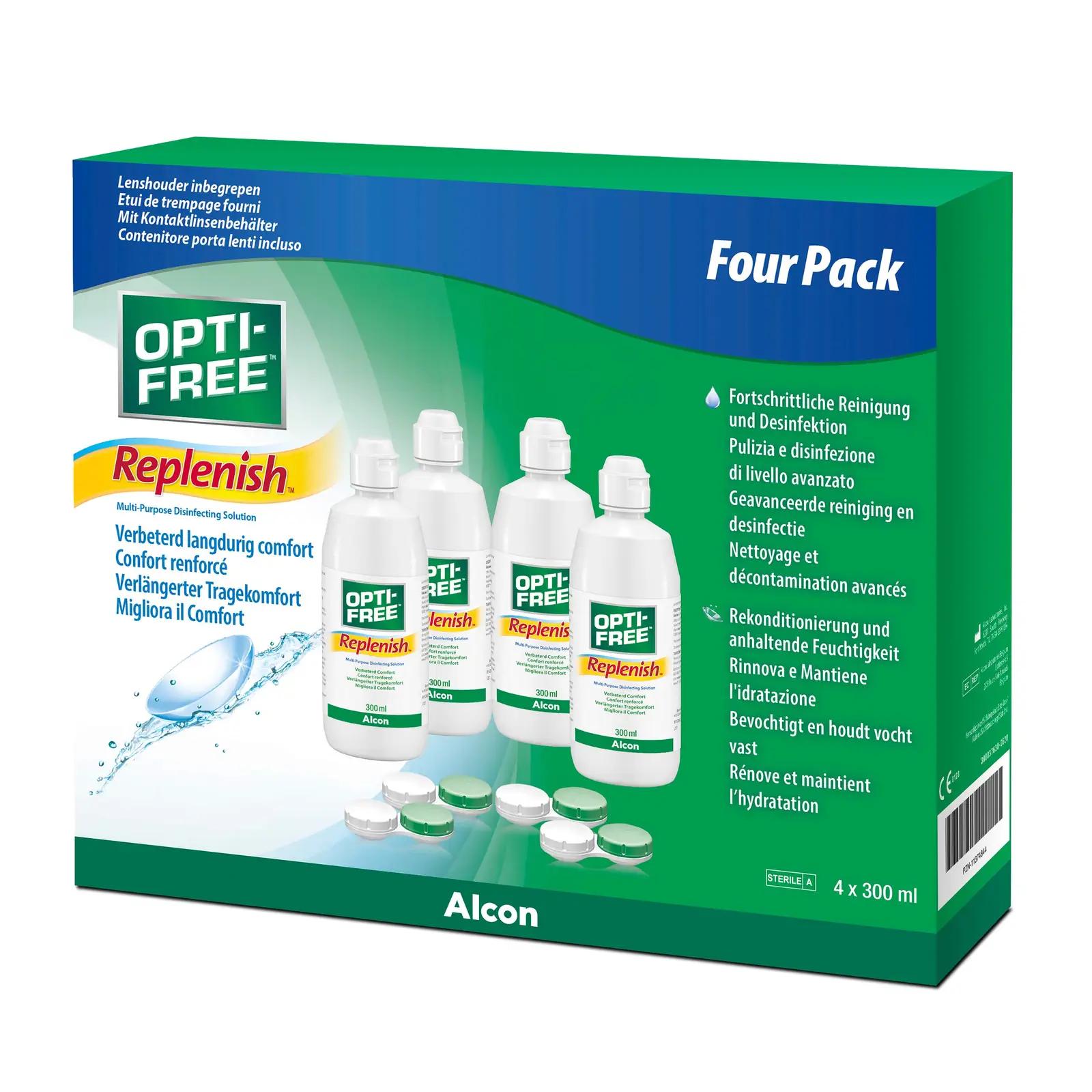 Opti-Free hügieeniline kontaktläätsede hoolduskomplekt — 4×300 ml – kasutusnäide