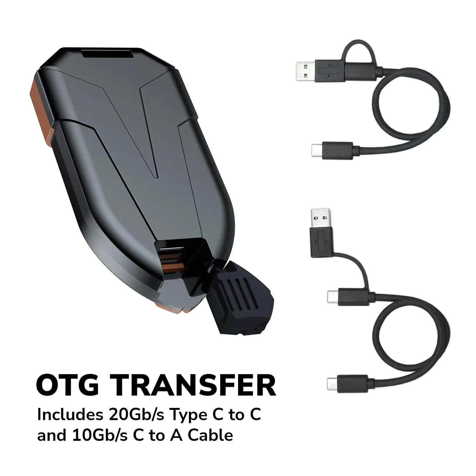 DATO Amber Shield 4TB tahkes olekus väline SSD — kiirlaadur – pilt 7