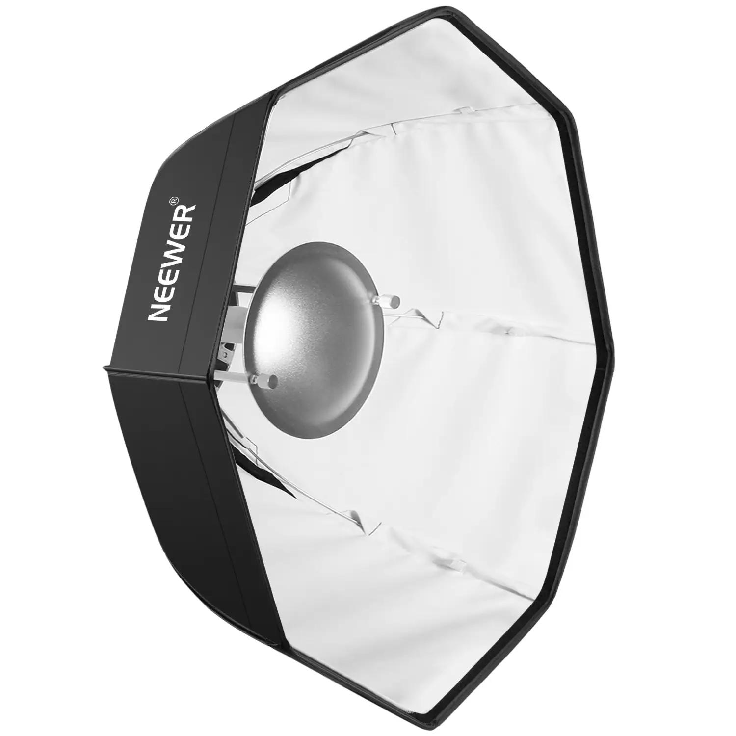 NEEWER 60 cm ümar softbox ja beauty dish – pakend ja tarvikud