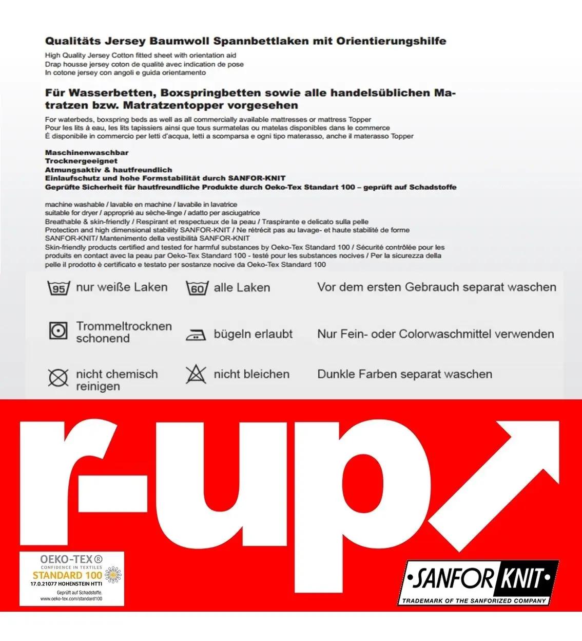 r-up 100% puuvillane voodilinapakk 180–220 cm, hall – lisavaade