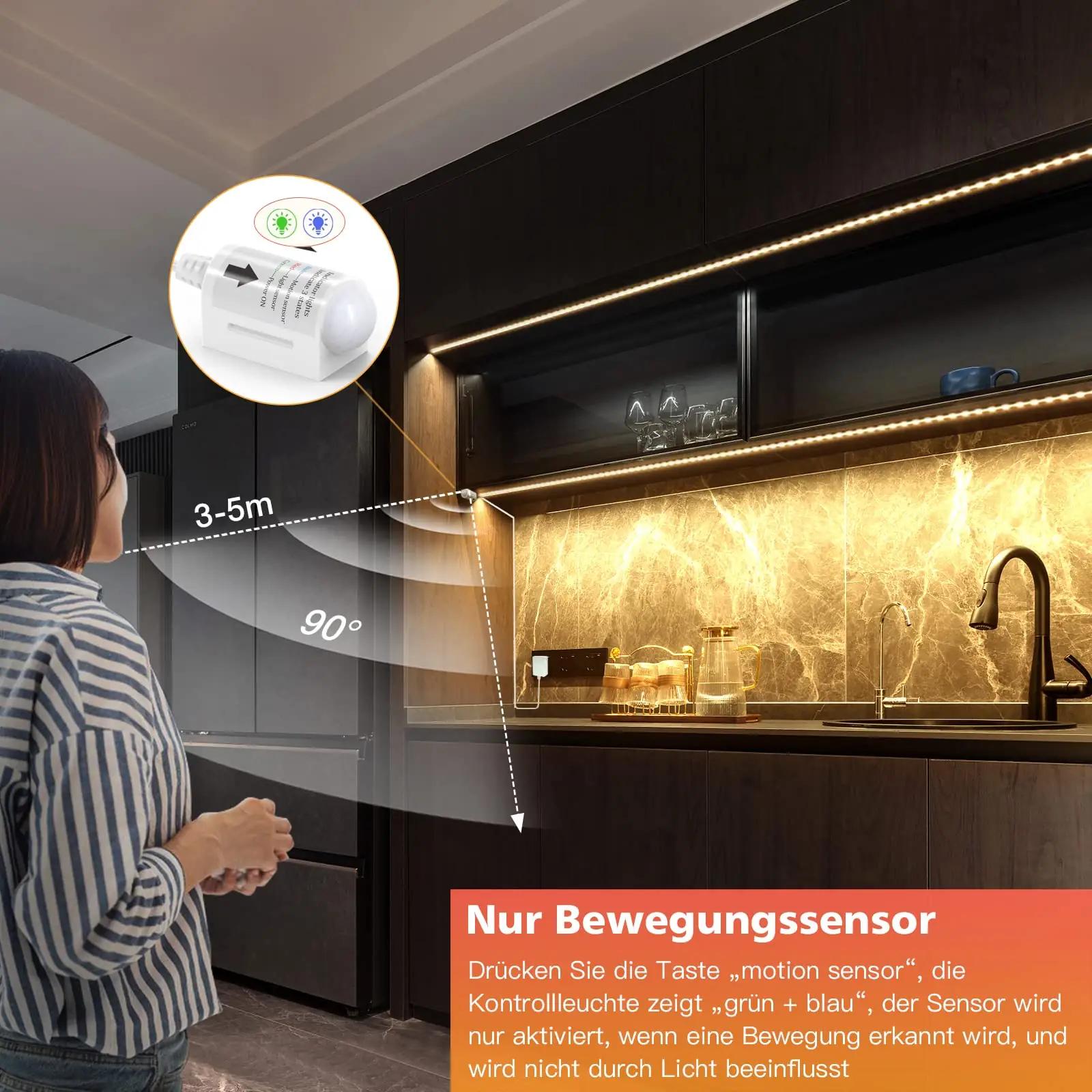 WOBANE soe LED-riba 5m liikuva valgusanduriga ja – pakend ja tarvikud