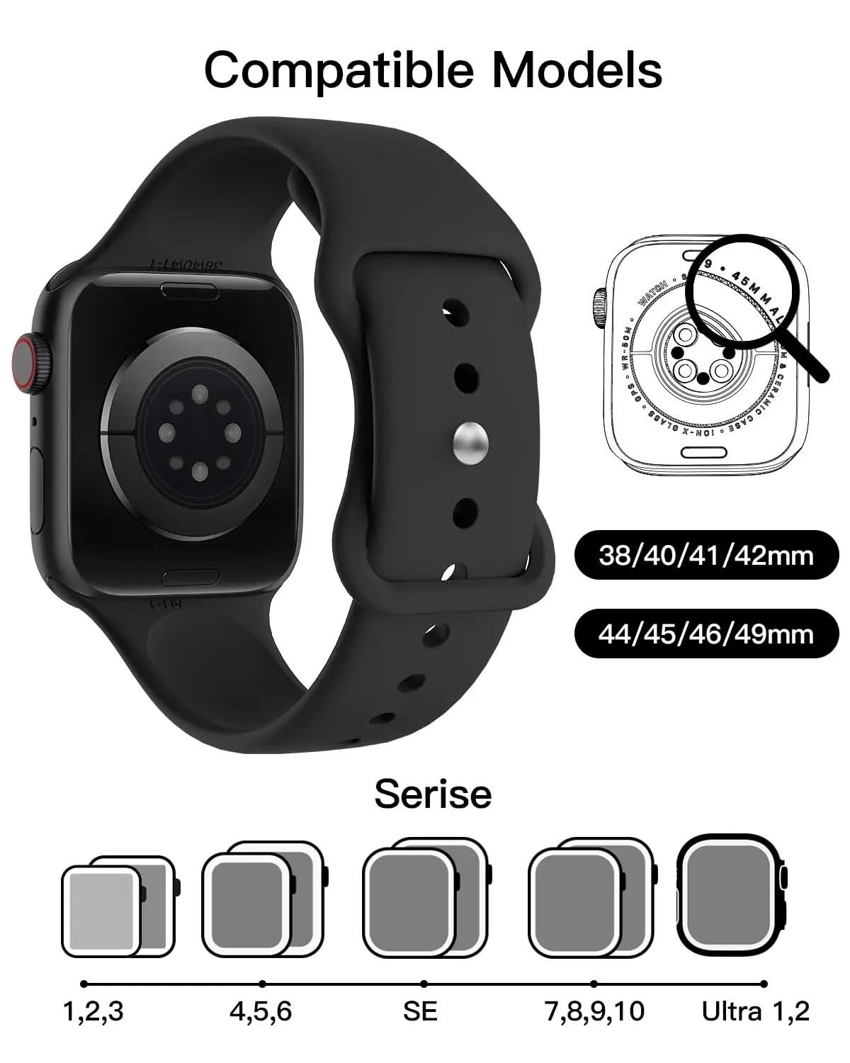 Jiamus pehme silikoonriba Apple Watchile – lavendelgrau – pakend ja tarvikud