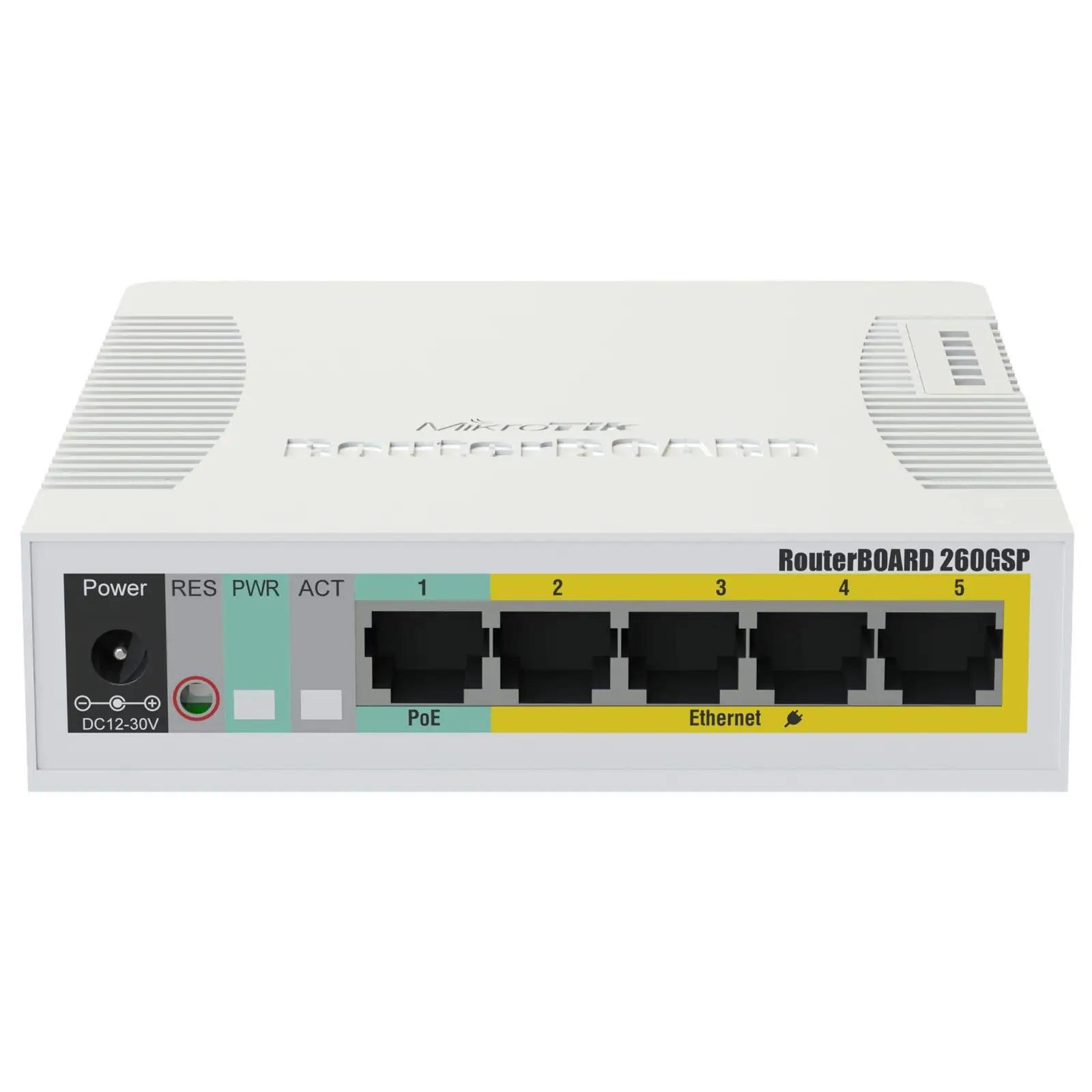 MikroTik RB260GSP arvutid ja lisaseadmed – toote esivaade