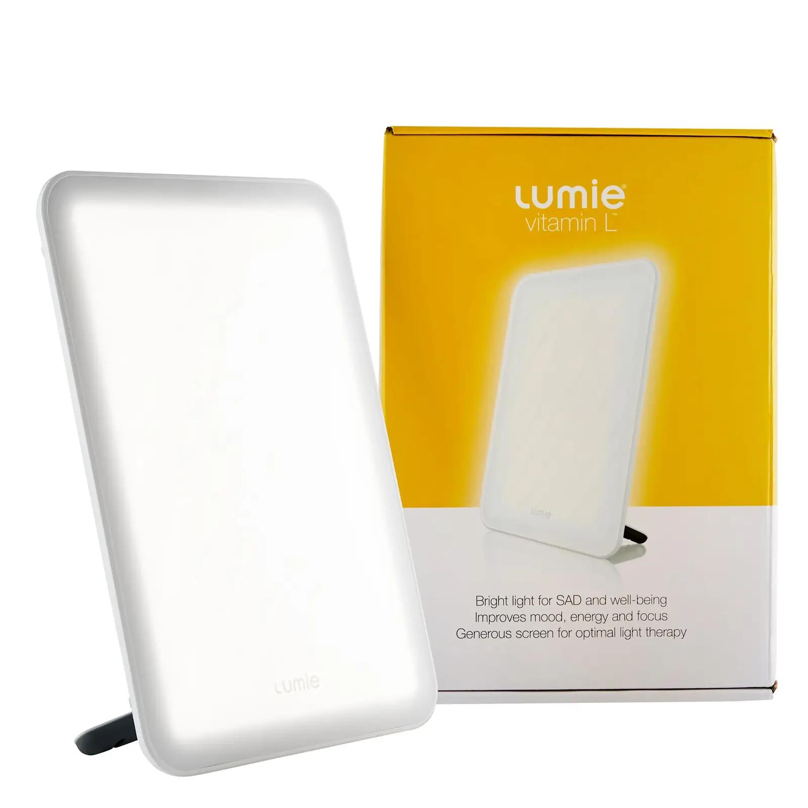Lumie Vitamin L valge LED päevavalguslamp – kompaktne heaoluabi – pilt 8
