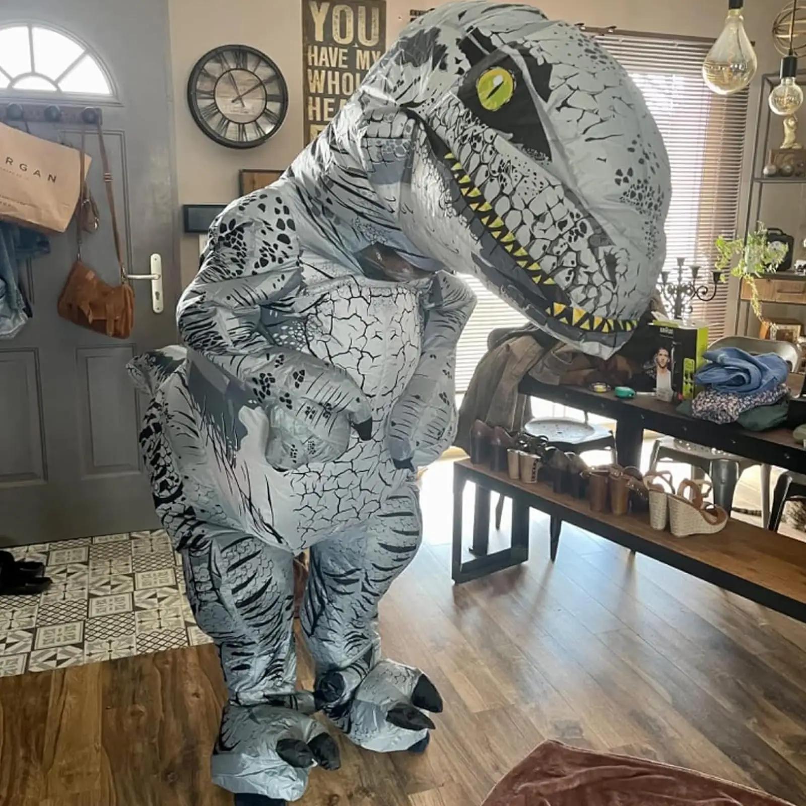 PARAYOYO õhkutõusev velociraptor kostüüm — naljakas ja mugav – pakend ja tarvikud