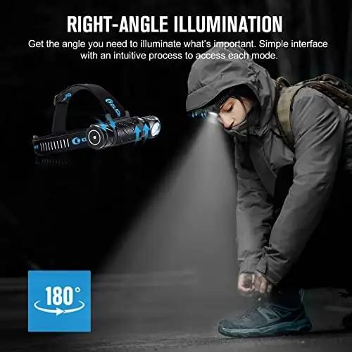 OLIGHT kerge alumiiniumist pealamp – võimas 2500 luumenit – lisavaade