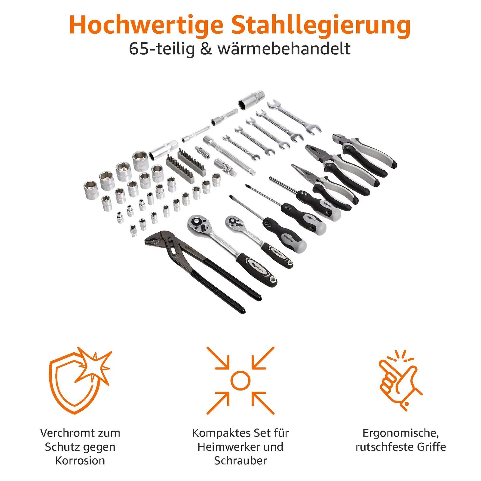 Amazon Basics vastupidav tööriistakomplekt koduseks kasutuseks – kasutusnäide