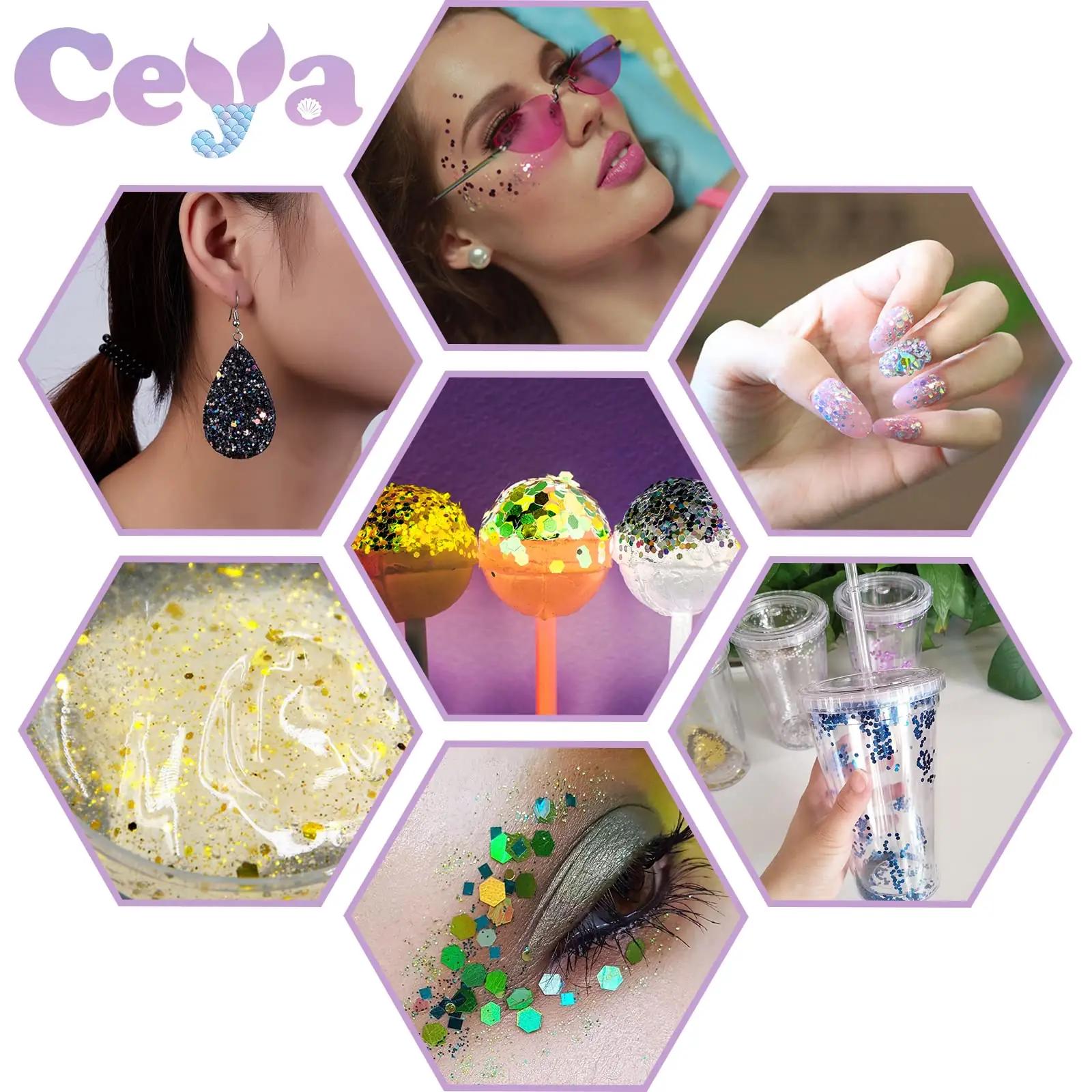 ceya holograafiline must käsitööglitter – eriline sära – pilt 7