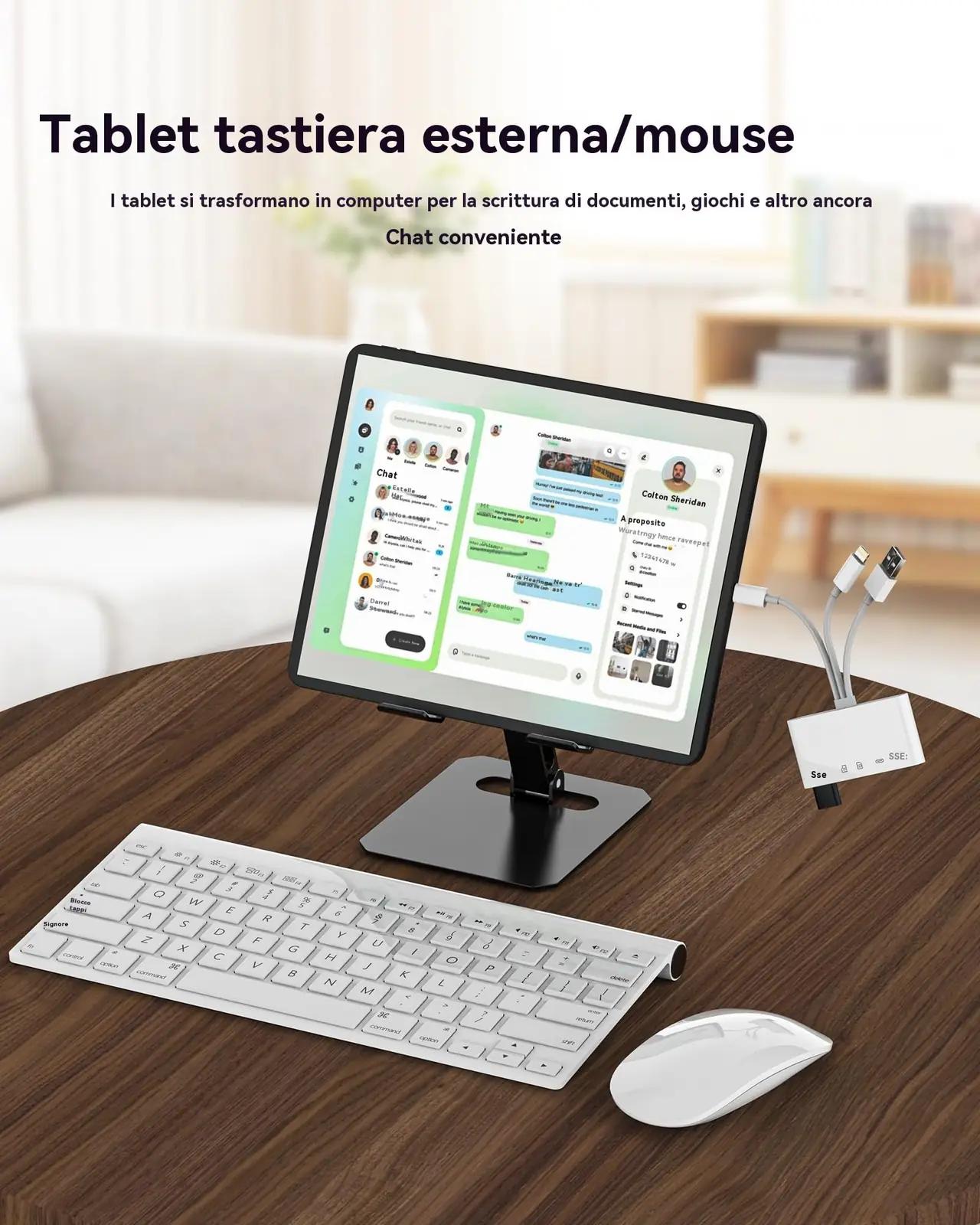WASRUYI mitmeotstarbeline USB- ja kaartide adapter – kasutusnäide