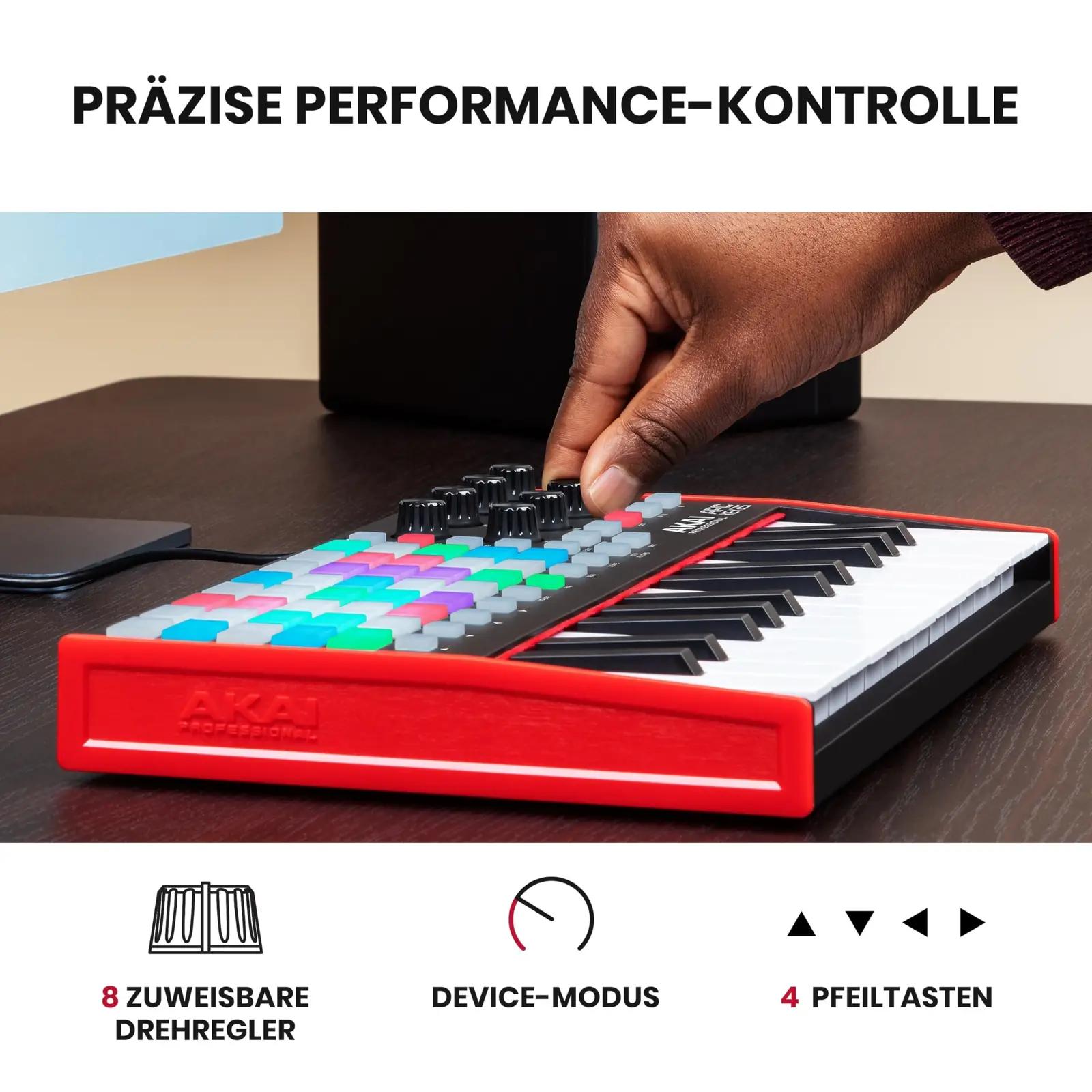 Akai Professional MIDI-klaviatuur: kompaktne 25-klahviline – lisavaade