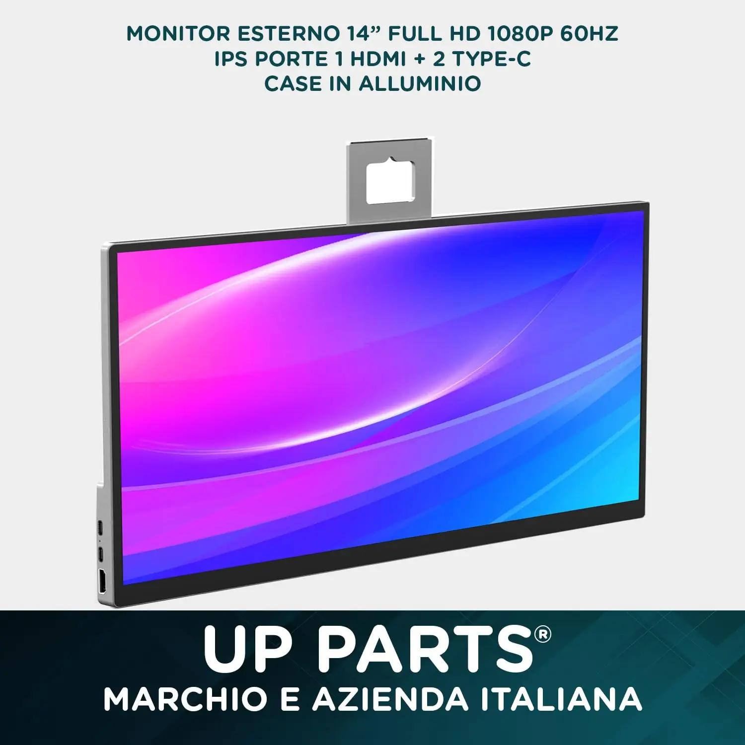 UP PARTS kerge alumiiniumist kaasaskantav 14″ Full HD monitor – pilt 7