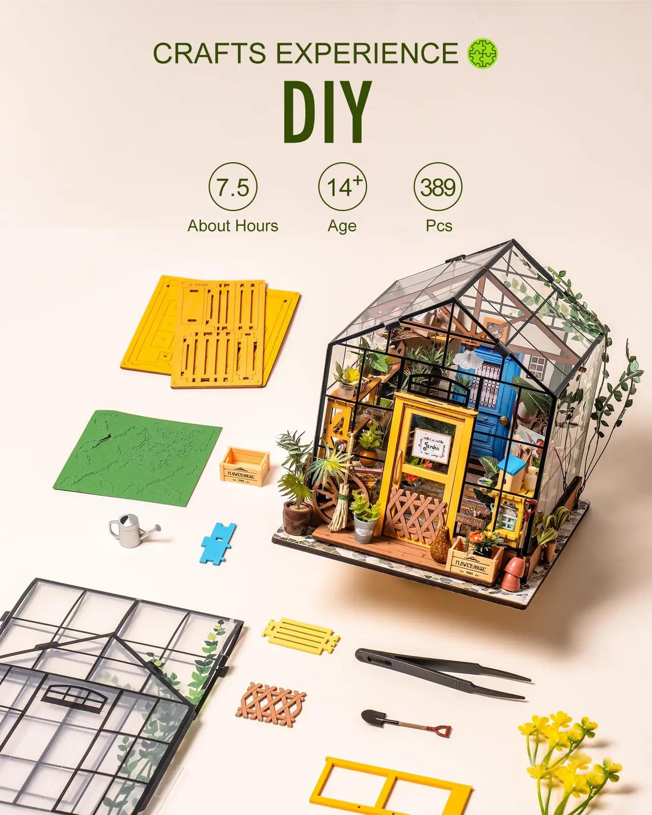 Rolife lillemaja nukumaja komplekt – detailne DIY kingitus – lisavaade