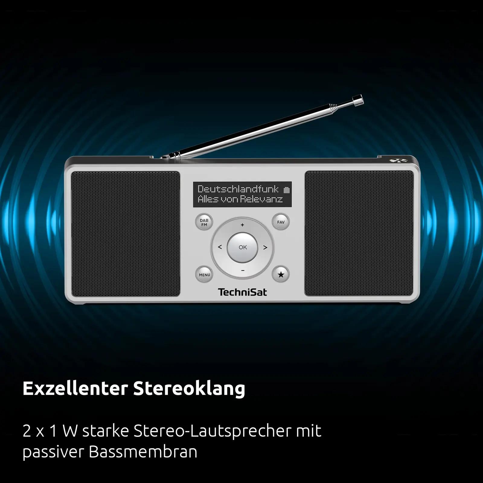 TechniSat puhas plastikust kaasaskantav DAB-raadio — aku ja – pilt 6