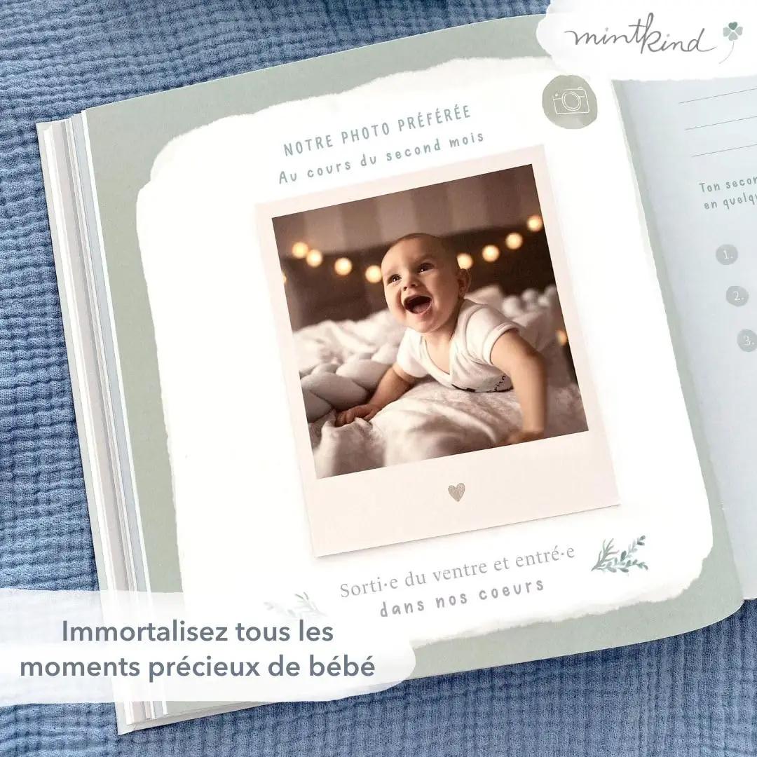 mintkind mäleraamat beebile 21×21 cm – isikupärane kingitus – pakend ja tarvikud