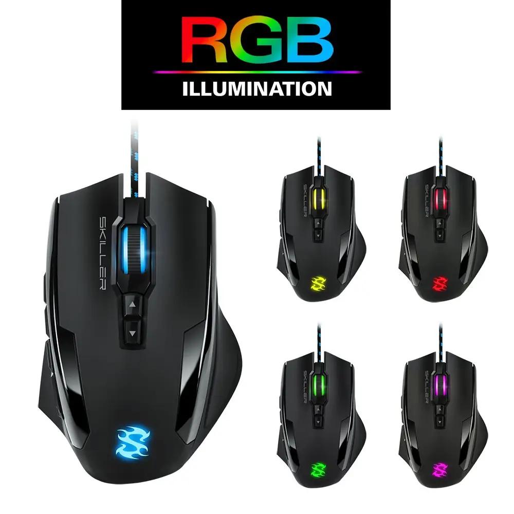 Sharkoon mänguhiir kvaliteetne kaalutuning ja RGB efektiivsus – pilt 8