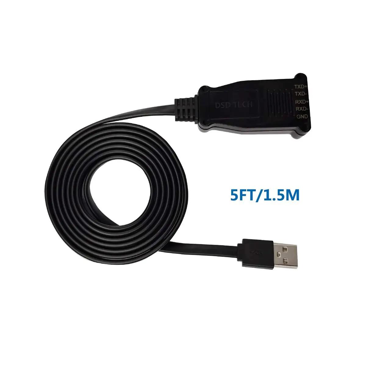 DSD TECH USB–RS485/RS422 kaabel FTDI kiibiga — vastupidav ühendus – pilt 6