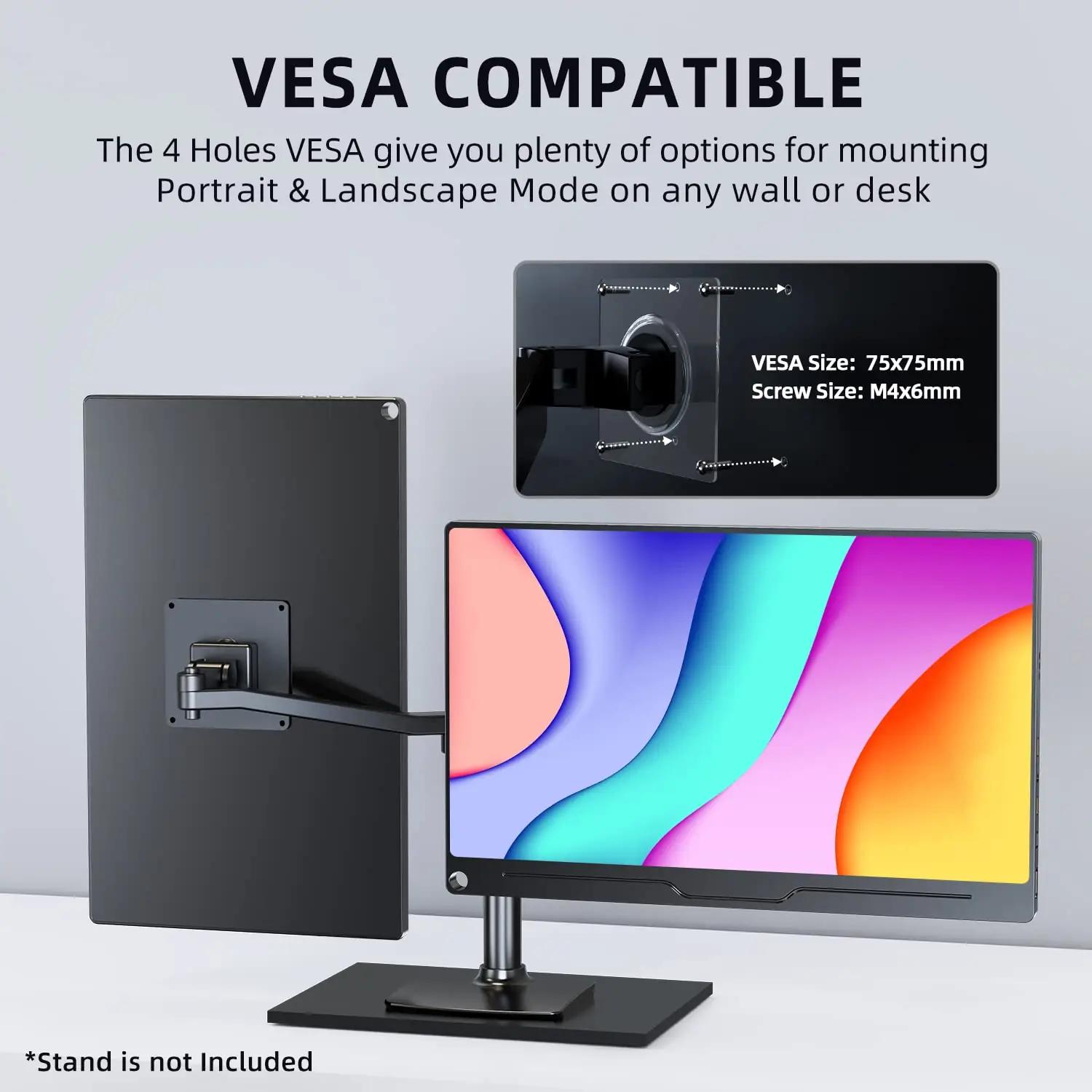 UPERFECT 15,6″ kaasaskantav Full HD IPS-ekraan – nutikas lisakuva – kasutusnäide