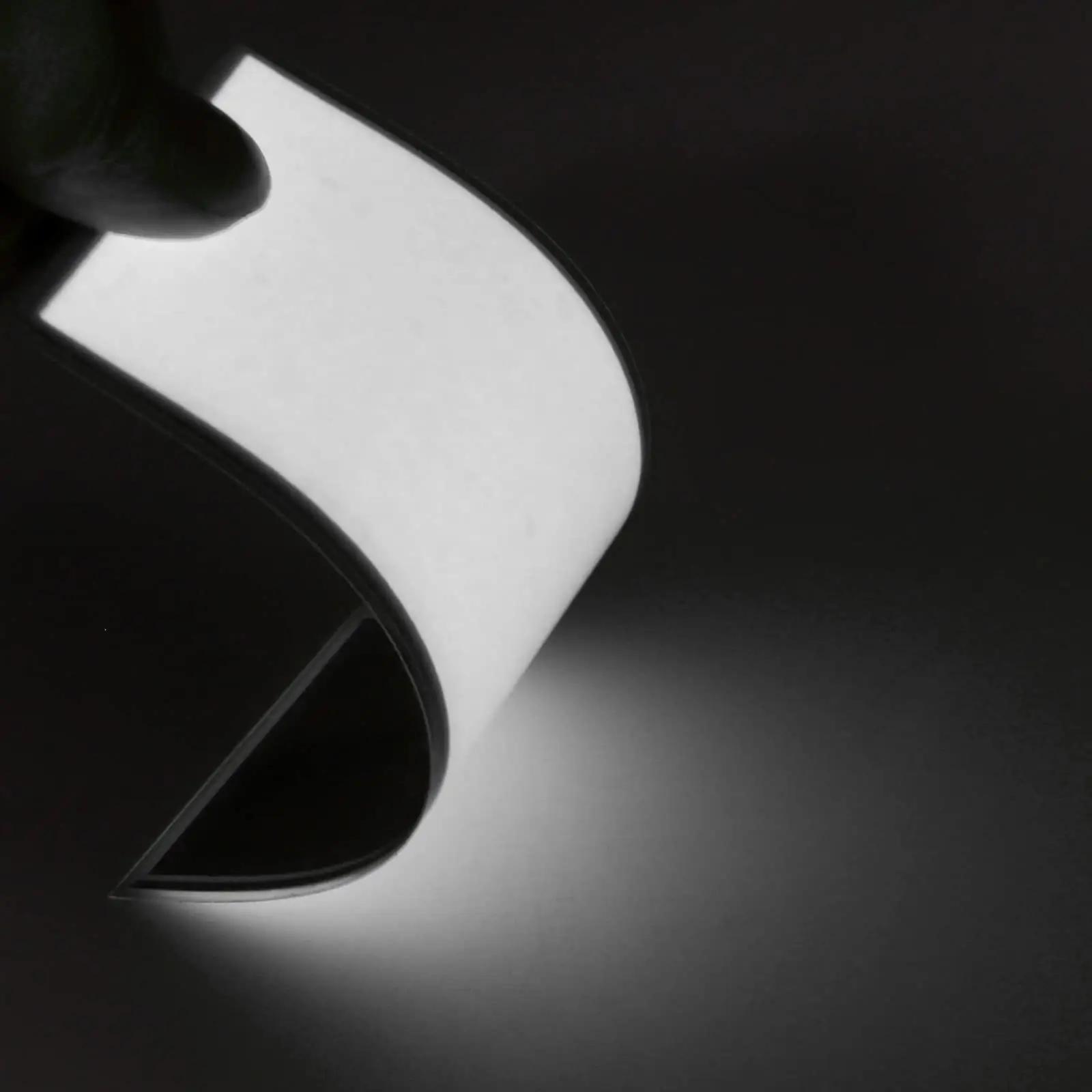 Ygmylandbb neon-EL leht 12×5 cm — dekoratiivne valgustus – detailne vaade