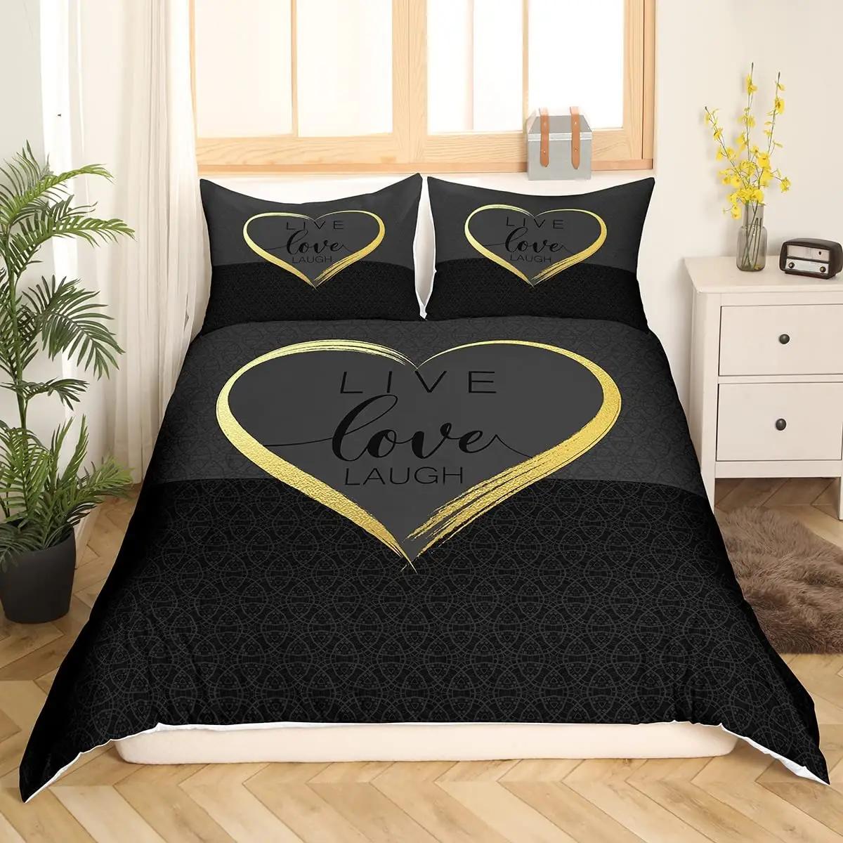 Homemissing moodne mikrofibra voodipesu 240×260 cm romantiline – detailne vaade