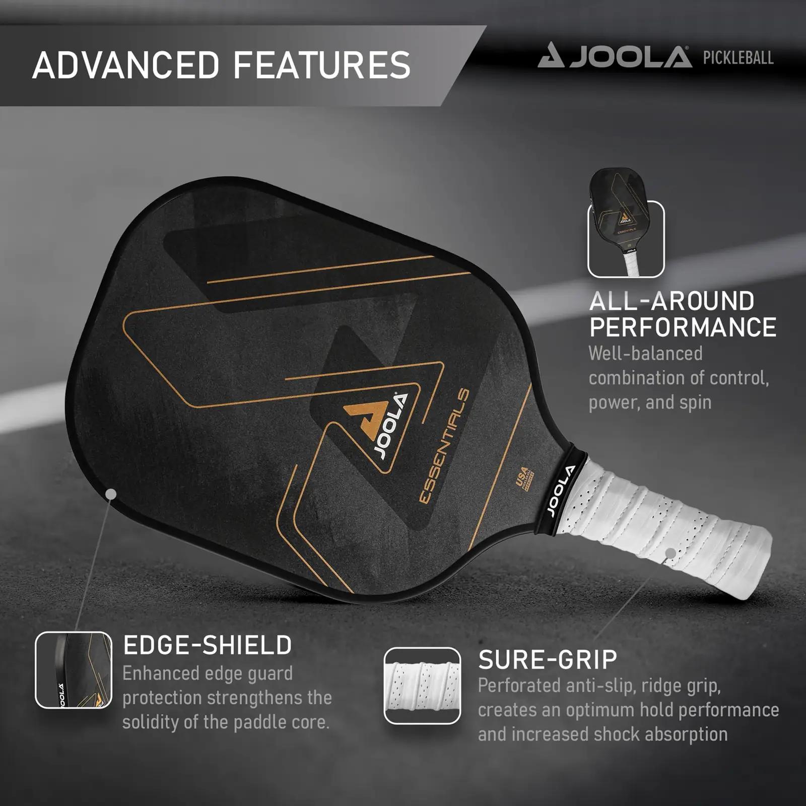 JOOLA kerge fiberglas pickleball-paddel – ideaalne algajale – pakend ja tarvikud