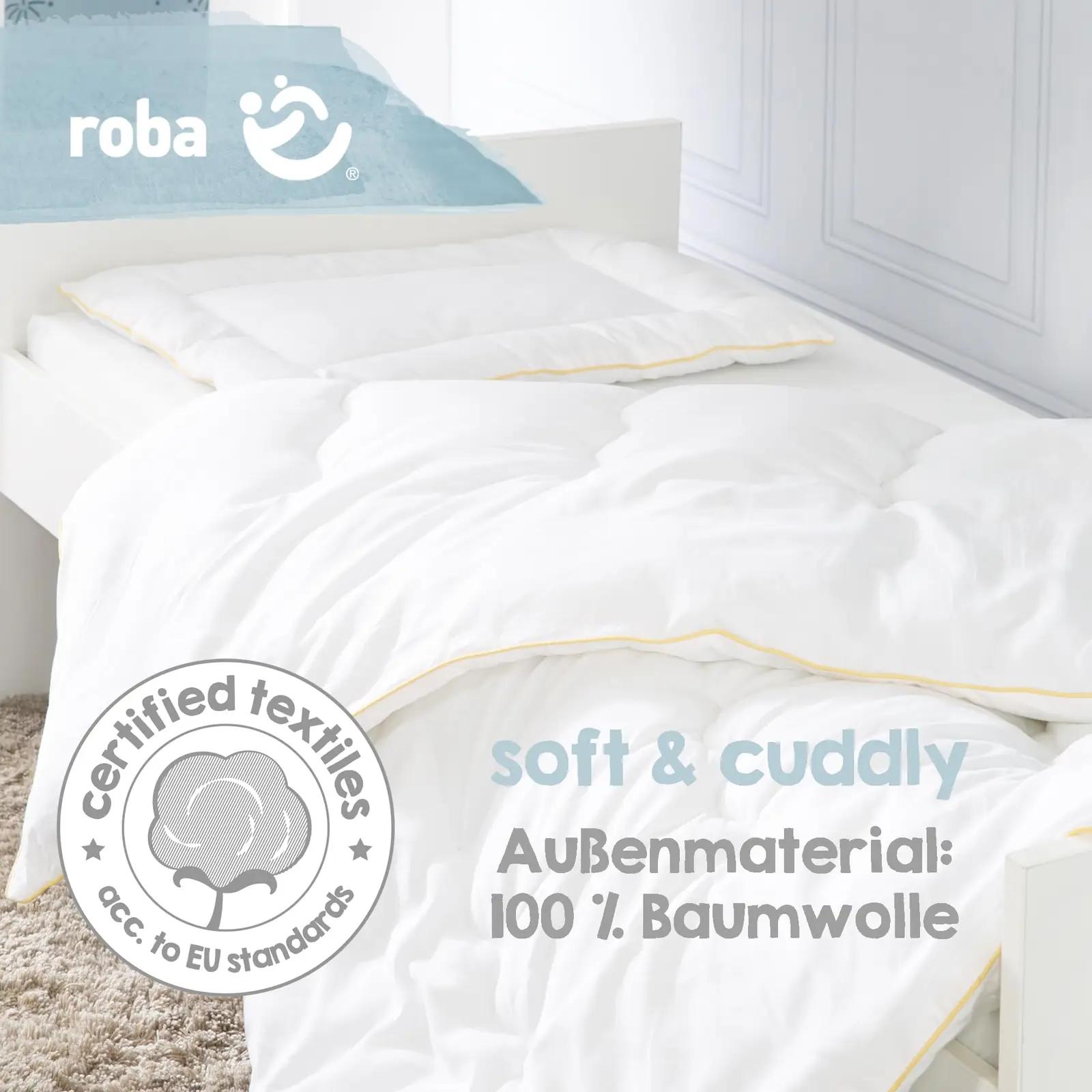 roba beebitekstiil komplekt: puuvillane tekk ja padi 100×135 – lisavaade