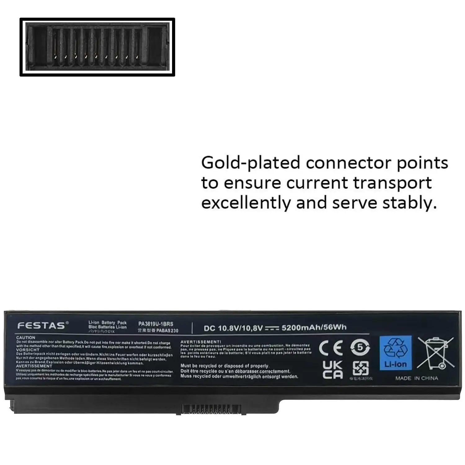 FESTAS vastupidav sülearvutiaku 10,8 V 5200 mAh – pilt 6