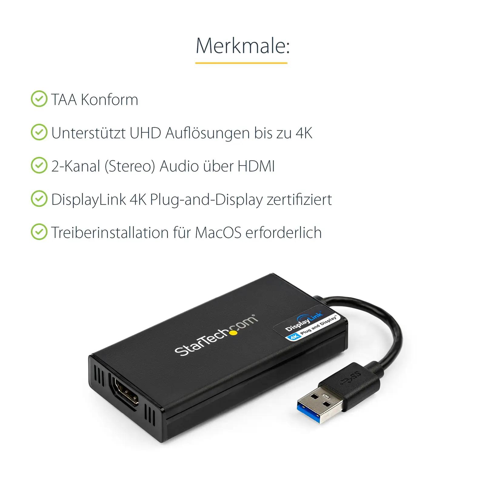 StarTech USB 3.0 HDMI adapter – väike 4K monitori lahendus – kasutusnäide
