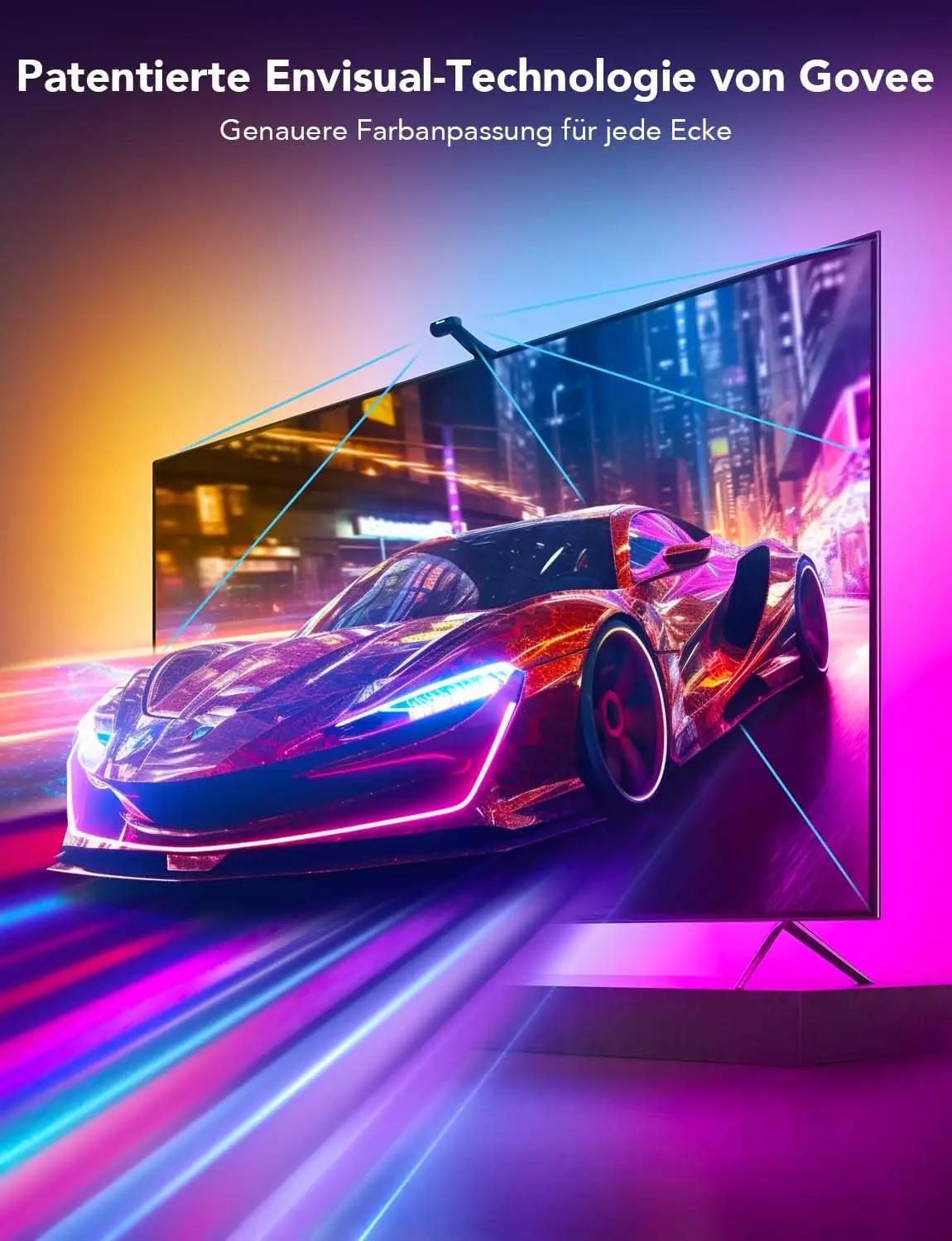 Govee LED-taustavalgustus 55–65″ telekale — RGBIC efekt – pakend ja tarvikud