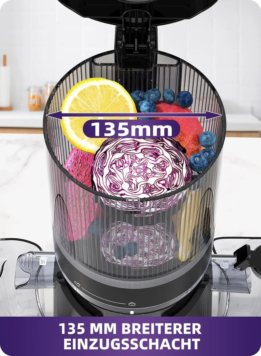 ACOQOOS must slow juicer tervete puu- ja köögiviljade jaoks – detailne vaade