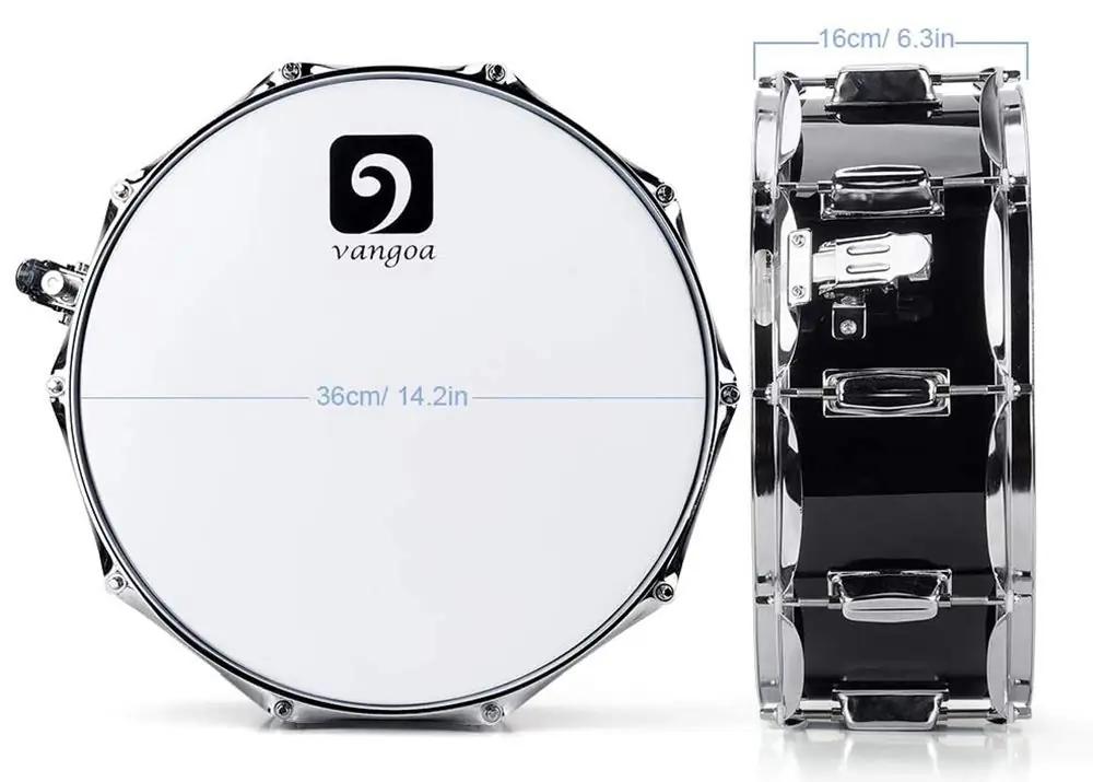 vangoa ahornpuidust snare 14″ — kerge ja resonantne trumm – pilt 6