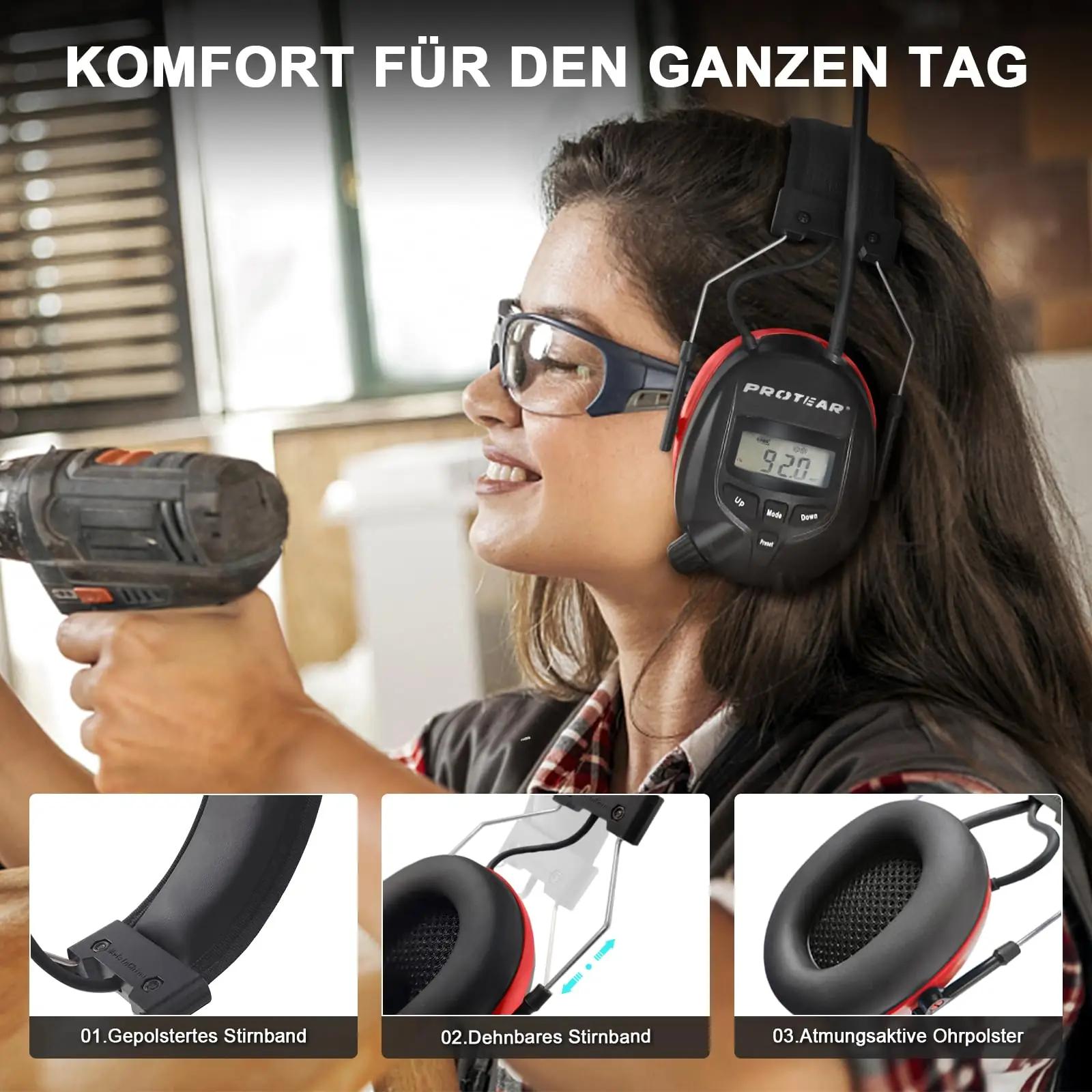 PROTEAR heliisolatsiooniga töökõrvaklapid Bluetoothiga – pilt 6