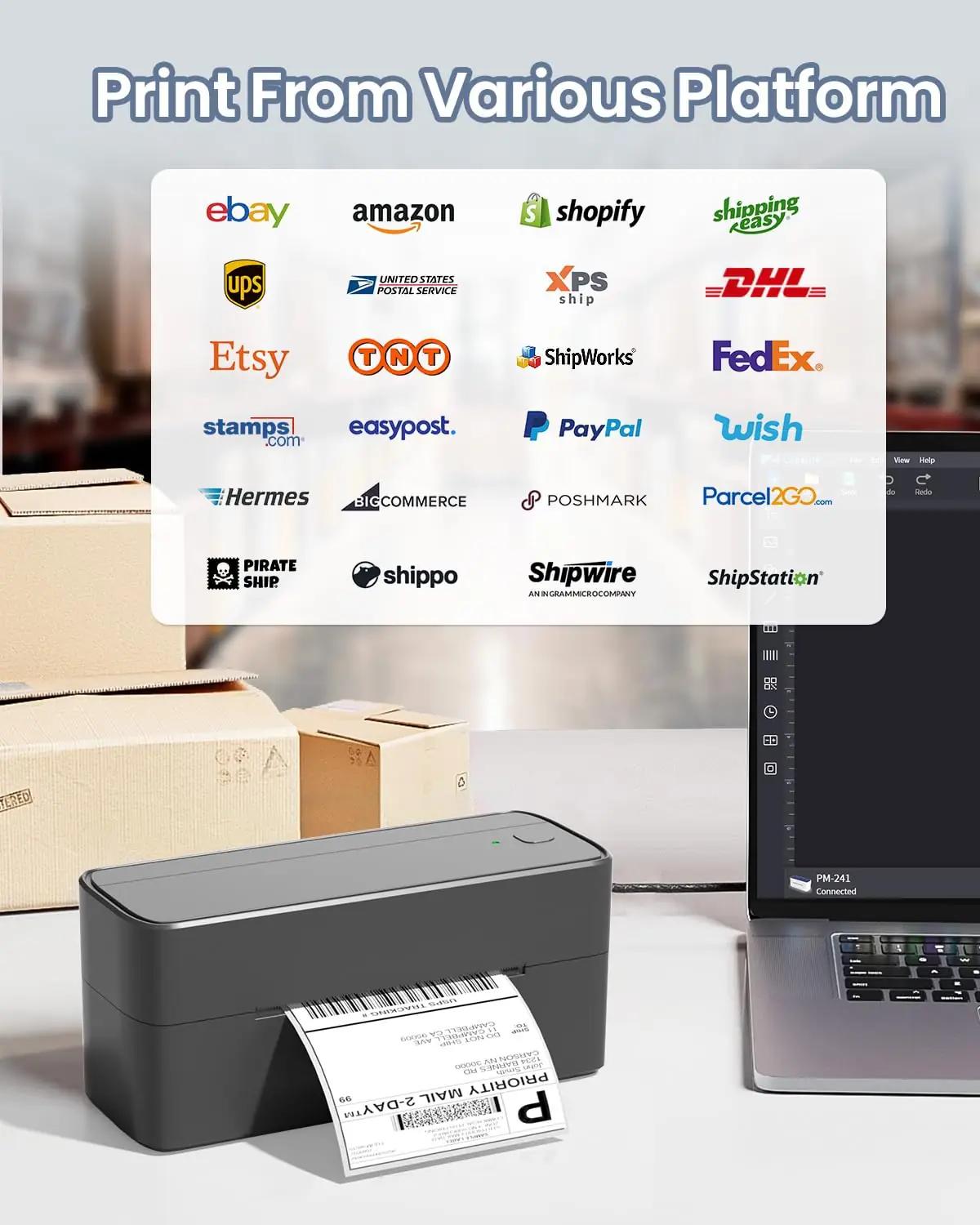 Phomemo nutikas termoprinter — mobiilne 4×6 etikettide trükkimine – kasutusnäide
